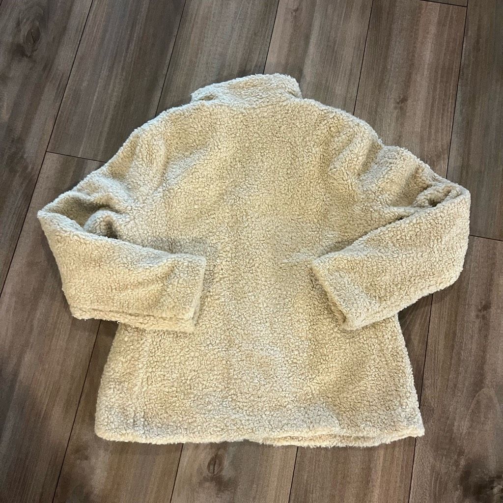 Pendleton Pendleton Cream Fuzzy Sherpa Fleece Jacket Women Small Size S / US 4 / IT 40 - 6 Thumbnail