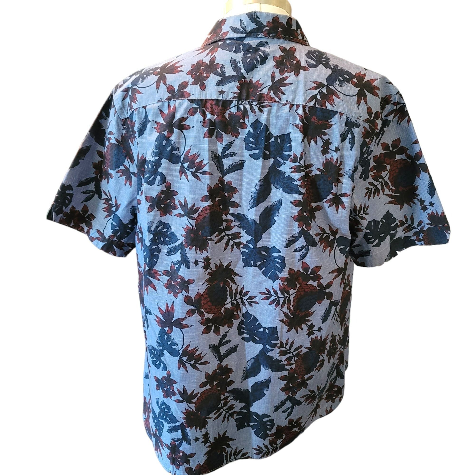 Van Heusen Van Heusen Blue Hawaiian Shirt Mens Short Sleeve Large 16/16 Size US L / EU 52-54 / 3 - 2 Thumbnail