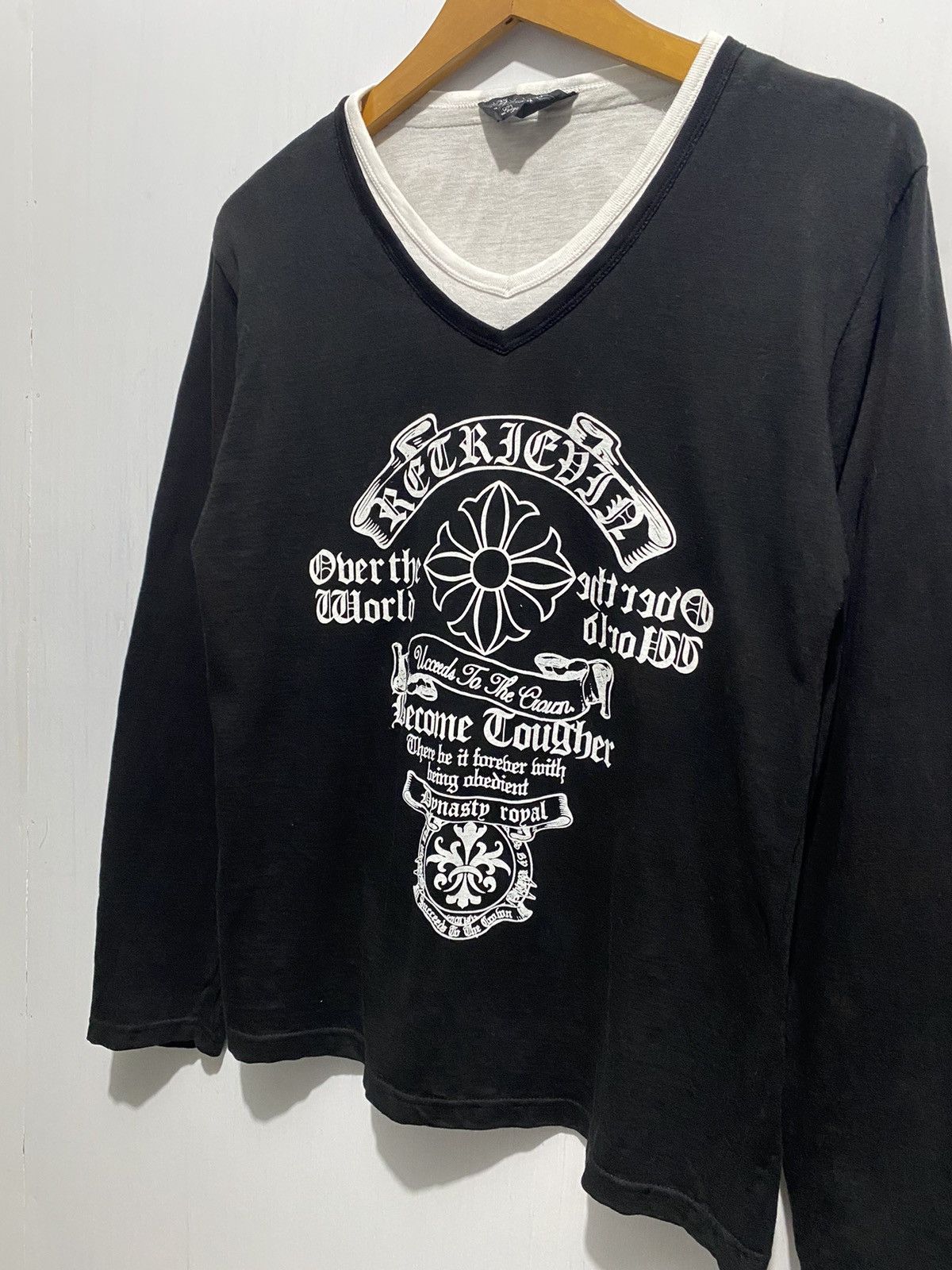 Japanese Brand Double Layers Beaumere Poem Chrome Heart Style Longsleeve Tee Size US L / EU 52-54 / 3 - 3 Thumbnail