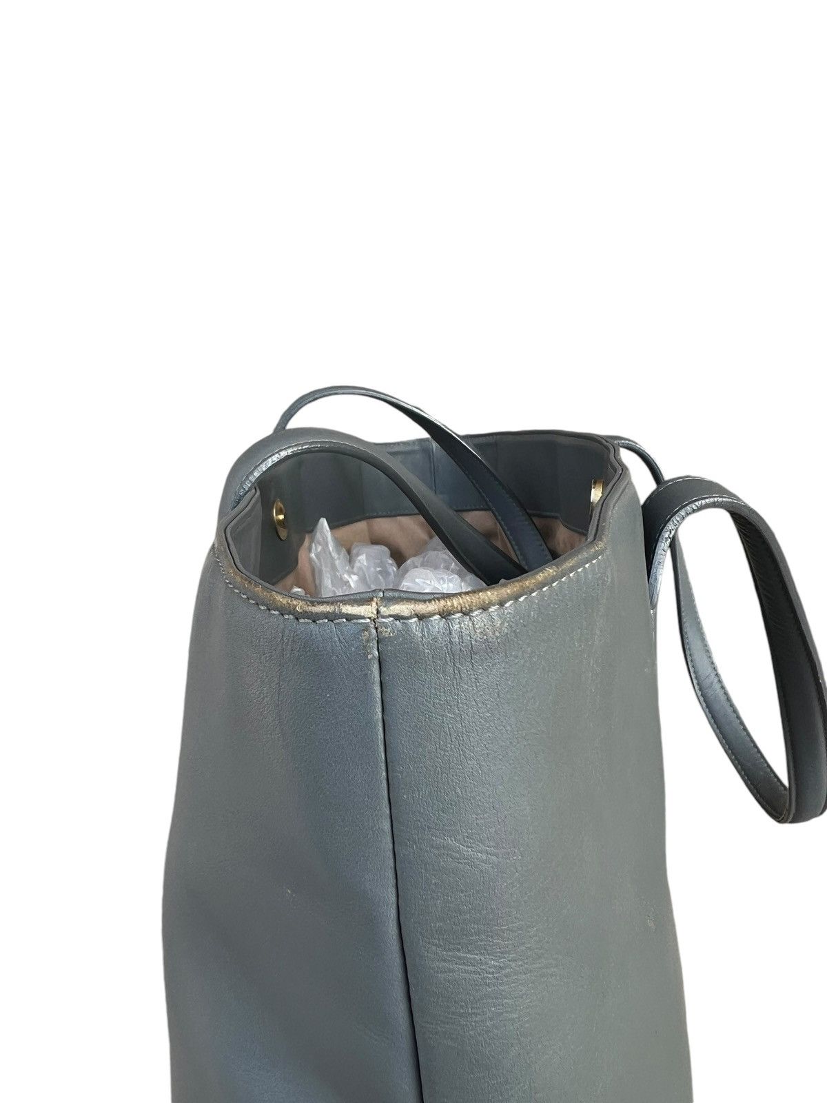 Japanese Brand × Leather THE PITH Japan Distress Muddy Patina Leather Tote Bag Size ONE SIZE - 13 Thumbnail