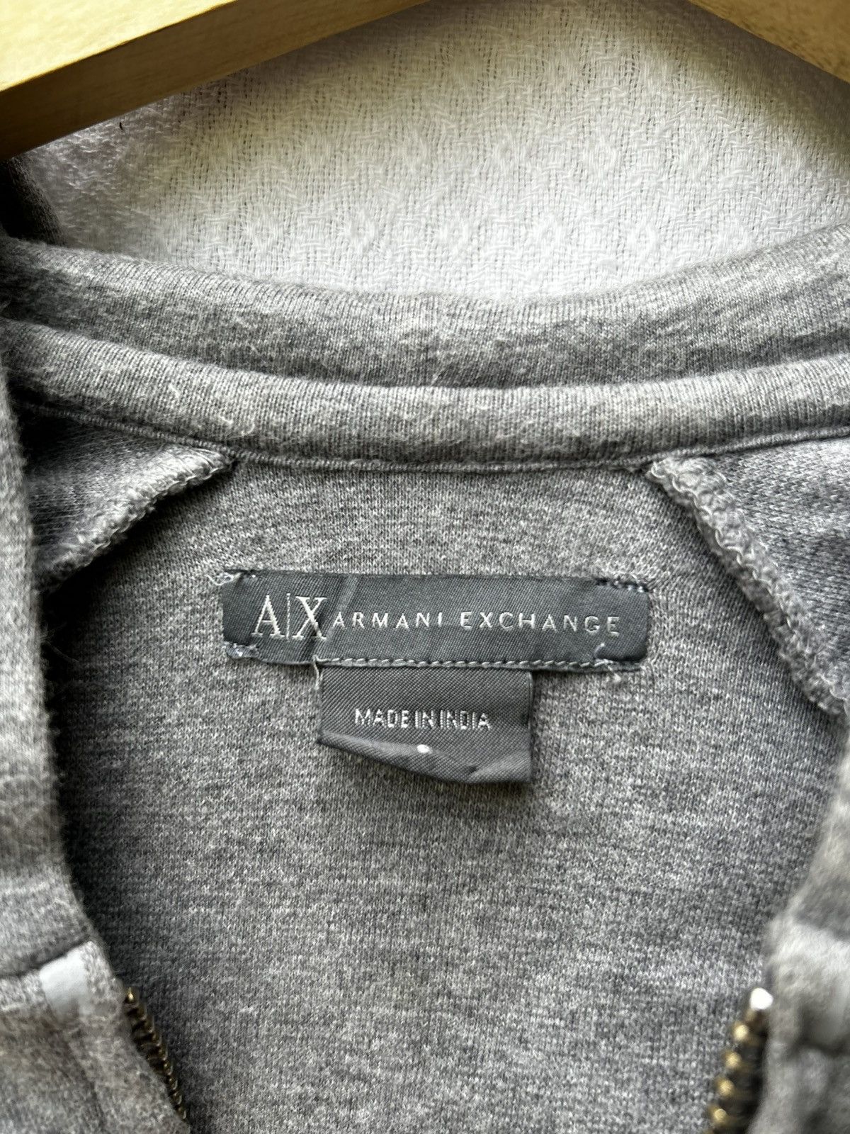 Armani Exchange × Designer × Vintage Armani Exchange Hoodie Archived Poem Zip Up Size US S / EU 44-46 / 1 - 8 Thumbnail