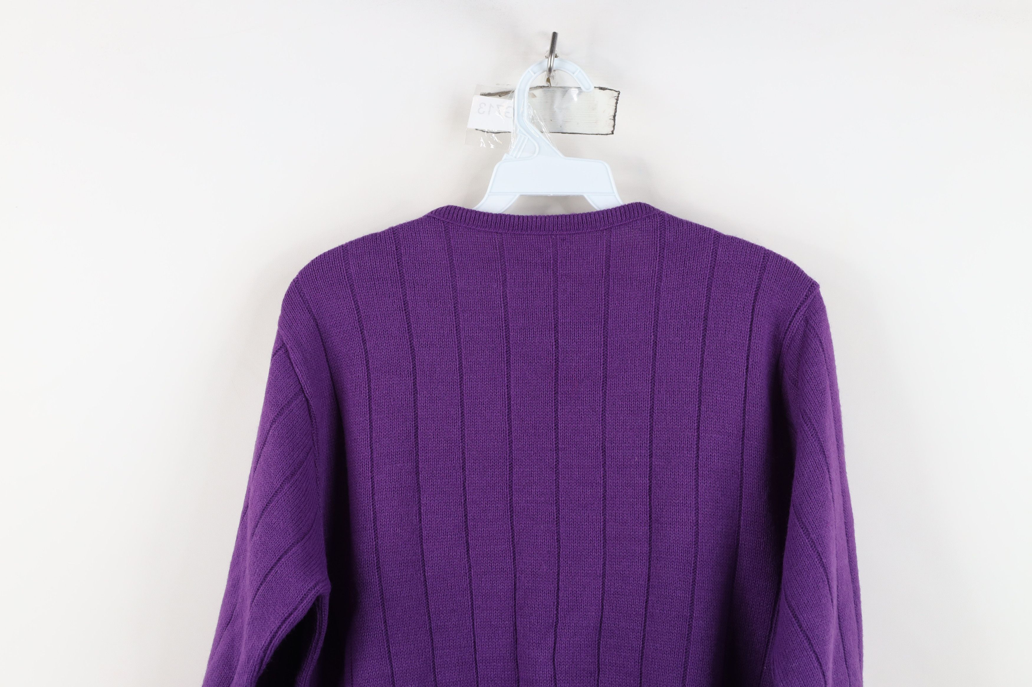 Vintage Vintage 80s 90s Streetwear Ribbed Knit Crewneck Sweater USA Size M / US 6-8 / IT 42-44 - 11 Thumbnail