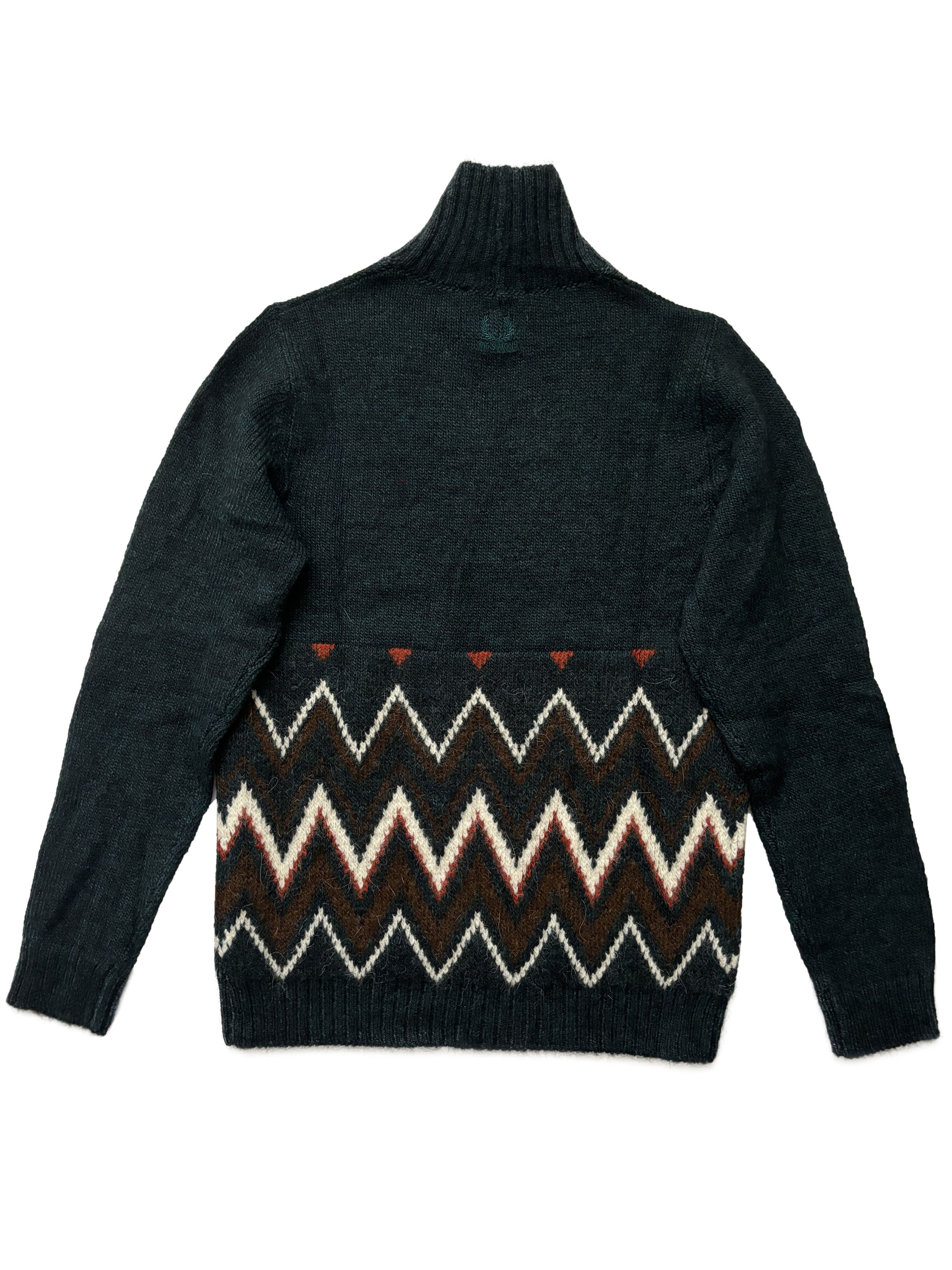 Fred Perry × Raf Simons ⚡️QUICK SALE⚡️Raf Simons Fred Perry Green Patterned Sweater Size US S / EU 44-46 / 1 - 2 Thumbnail