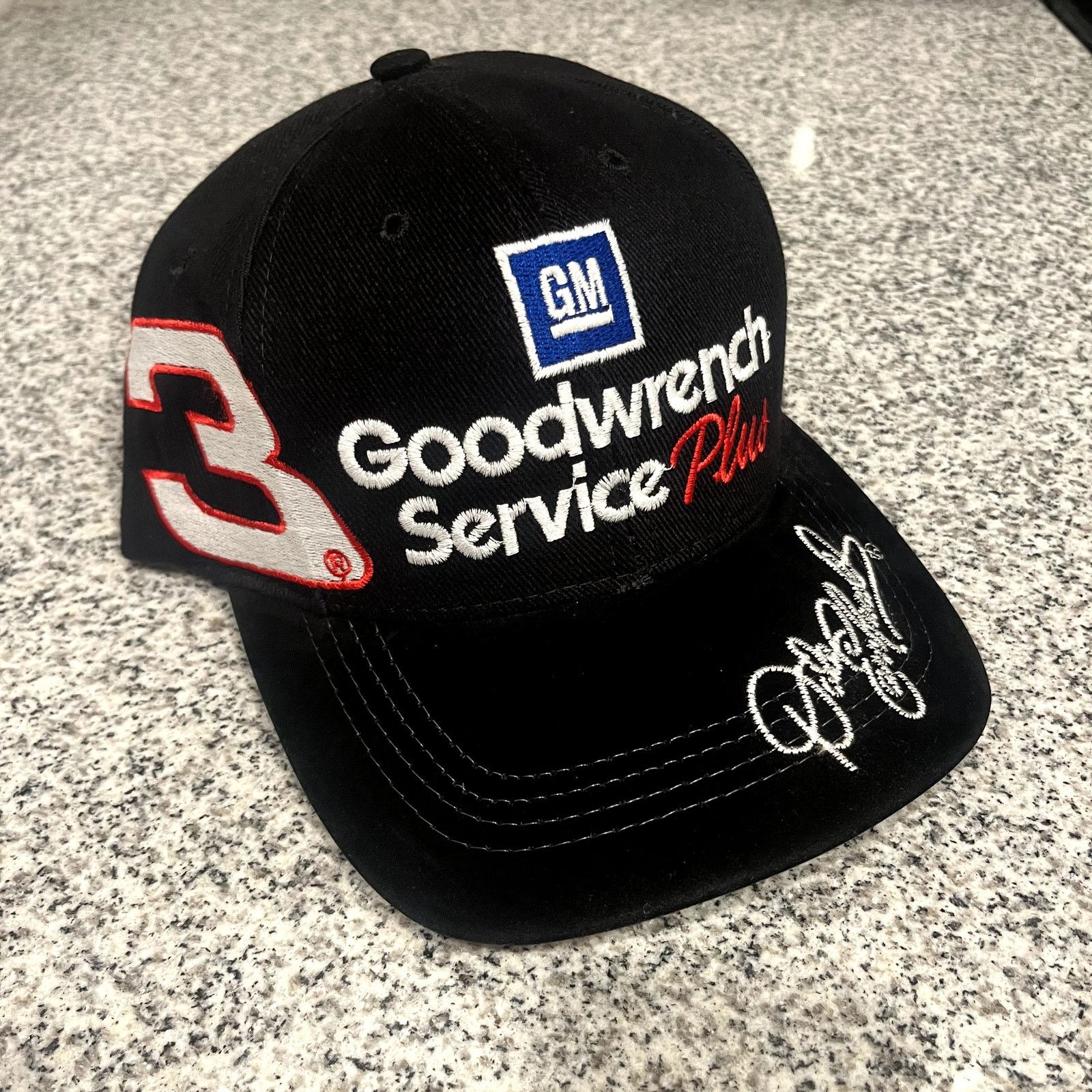 Chase Authentics Vintage NASCAR Dale Earnhardt #3 Goodwrench Snapback Black Size ONE SIZE - 2 Thumbnail