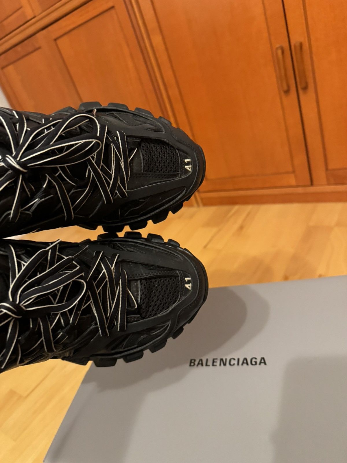 Balenciaga Balenciaga Track Triple Black Size US 8 / EU 41 - 11 Thumbnail