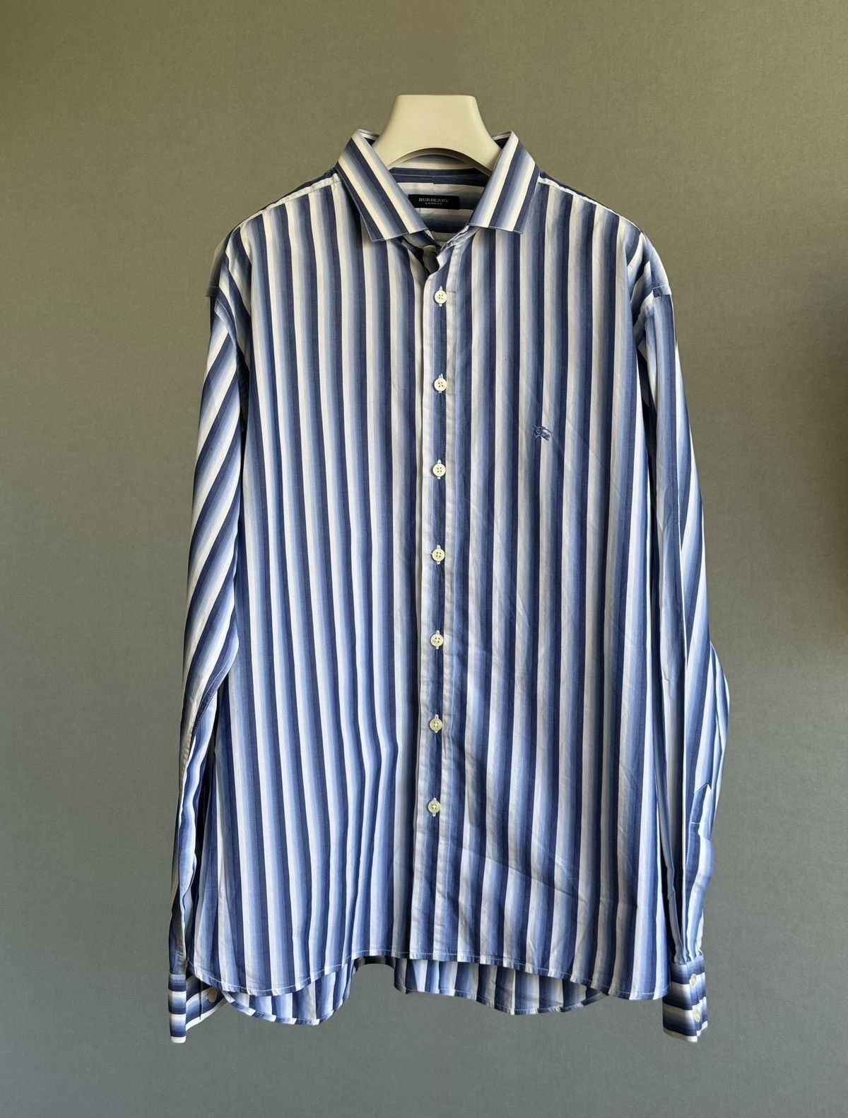 Burberry Burberry made in UK stripped shirt Size US XL / EU 56 / 4 - 1 Thumbnail