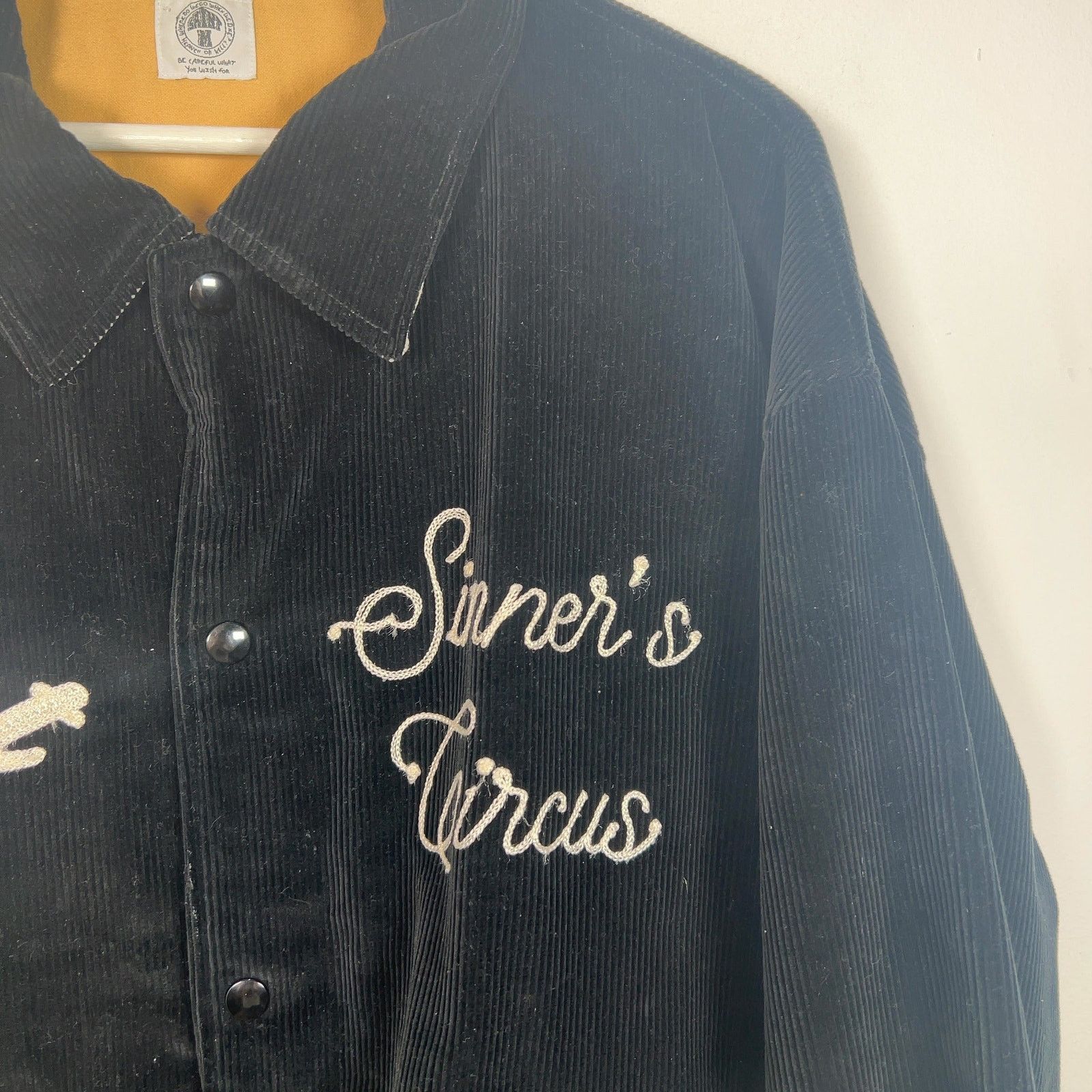 Saint Michael Saint Michael 'Sinner Circus' Corduroy Varsity Jacket Size US XL / EU 56 / 4 - 3 Thumbnail
