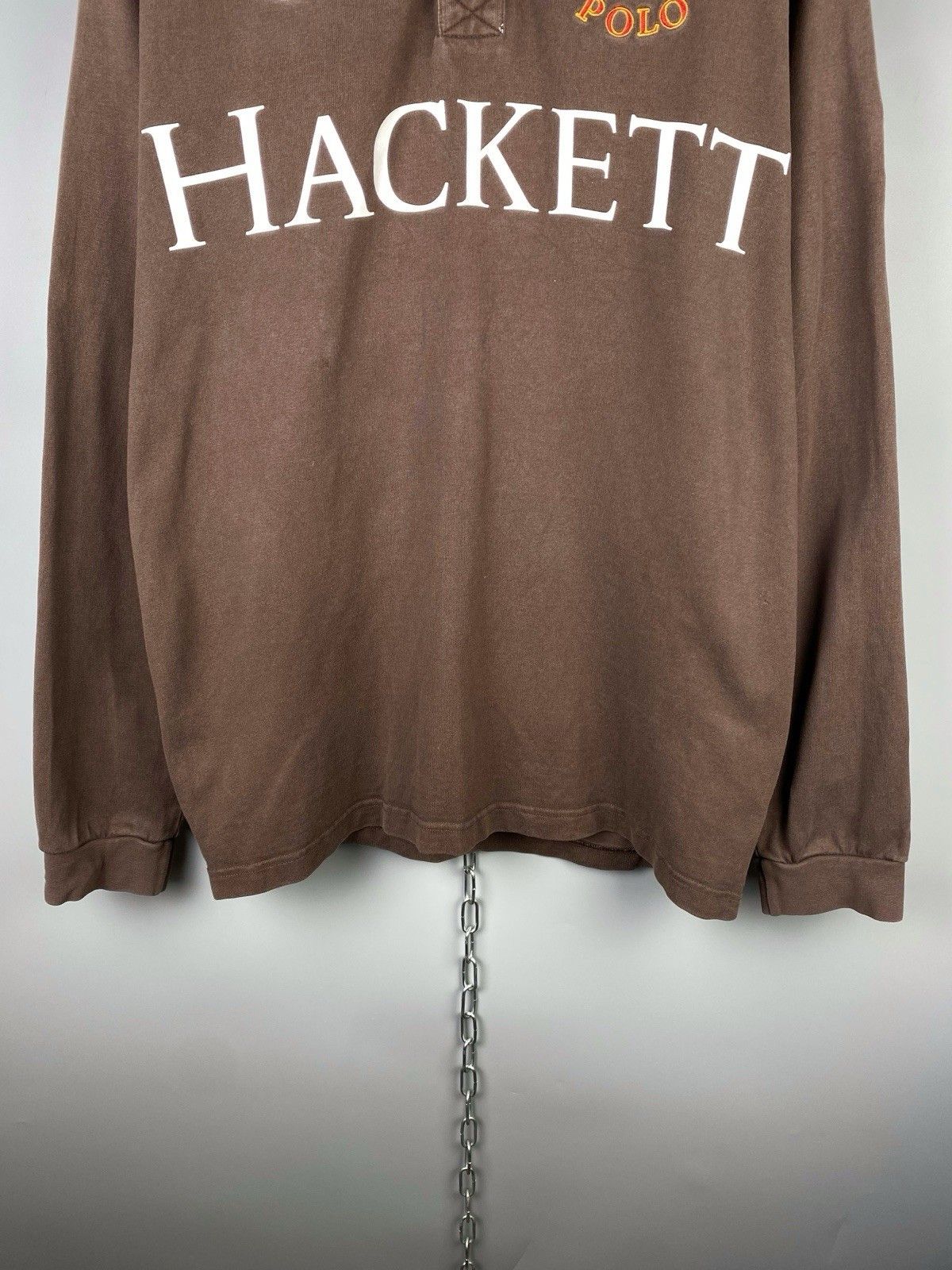 Hackett Hackett Army Polo Team #3 Long Sleeve Polo Shirt Size US L / EU 52-54 / 3 - 4 Thumbnail