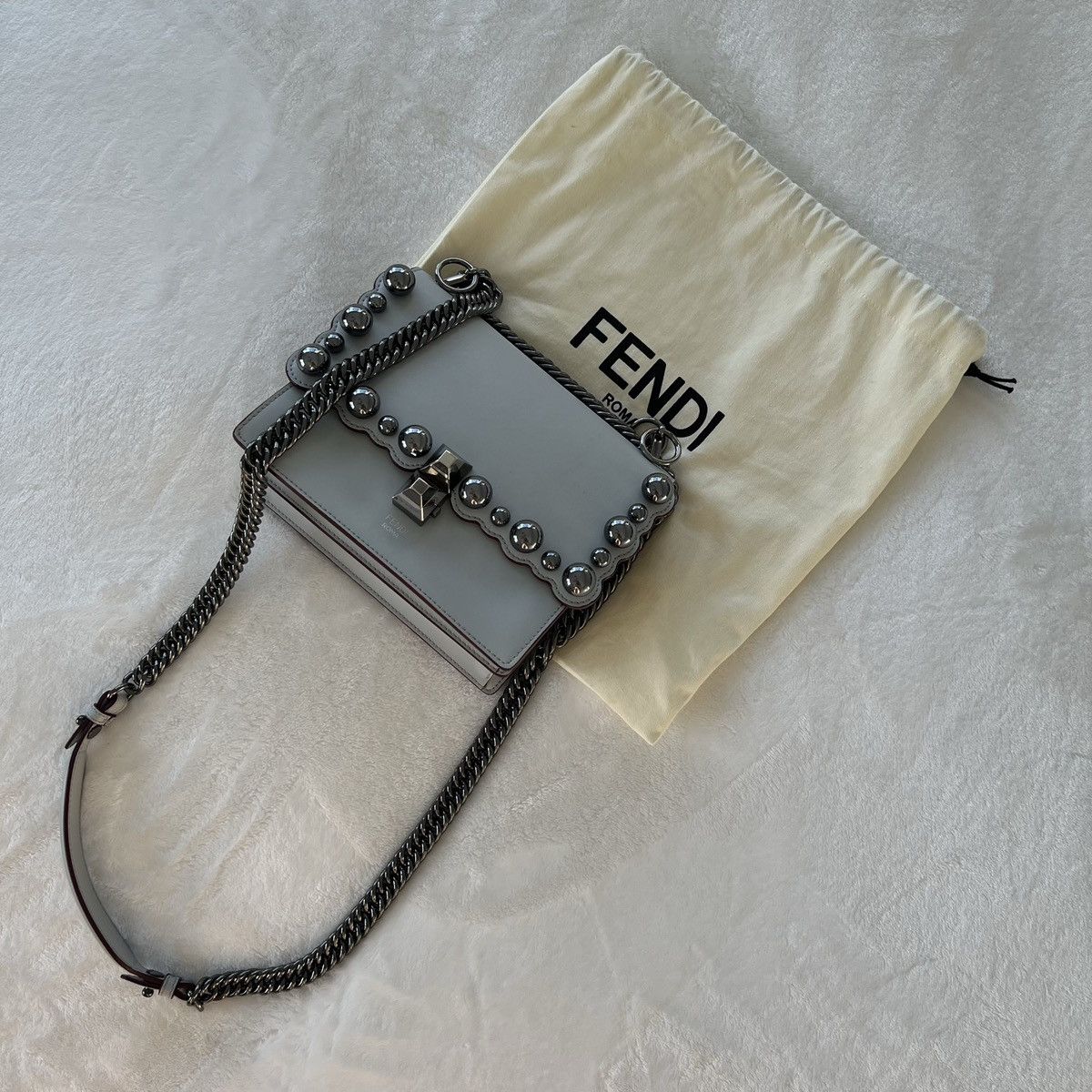 Fendi Authentic Fendi Small Kan I Studded Crossbody Bag Size ONE SIZE - 4 Thumbnail