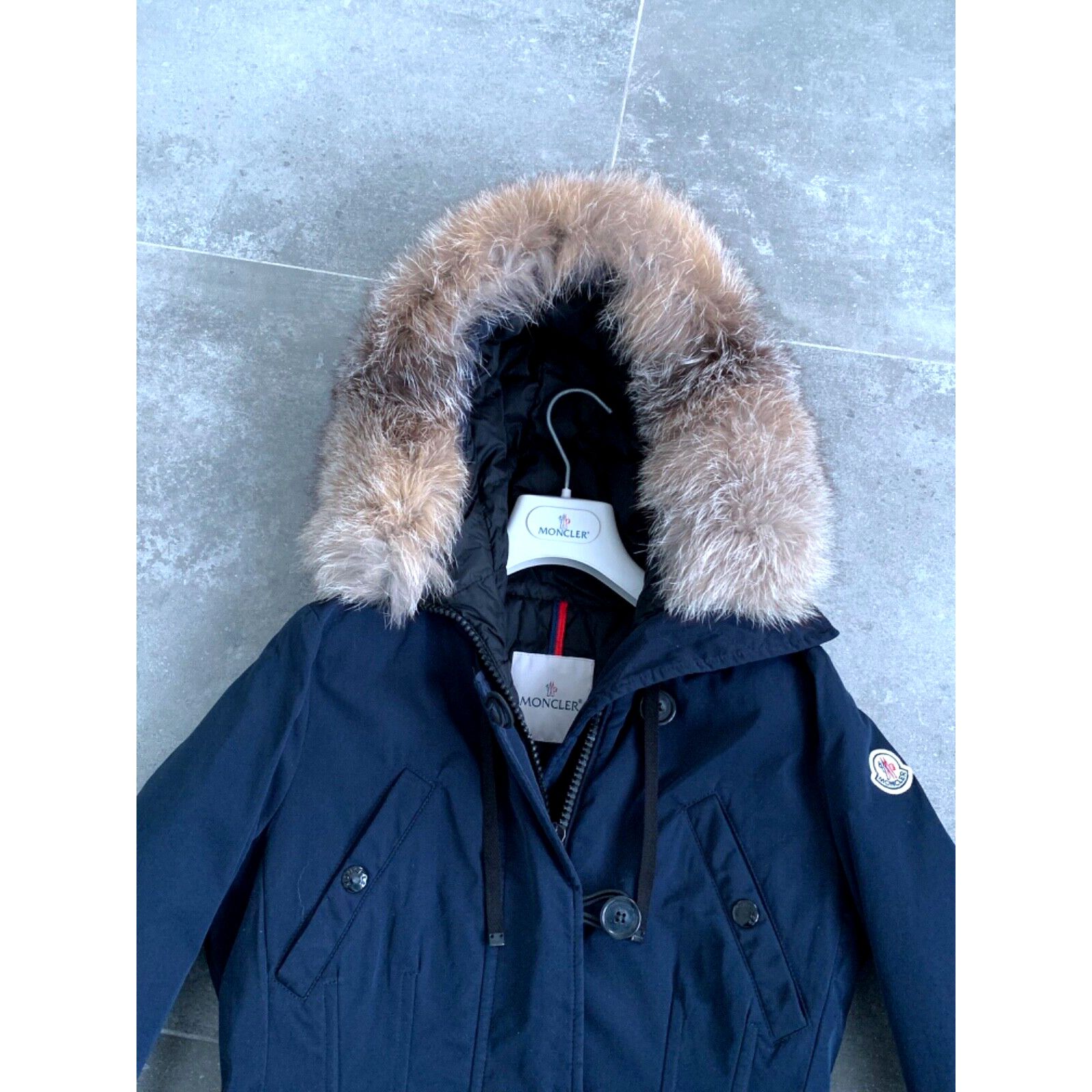 Moncler Women's MONCLER AREDHEL Down Parka Real Fur Coat SZ 2 S - M Size S / US 4 / IT 40 - 4 Thumbnail