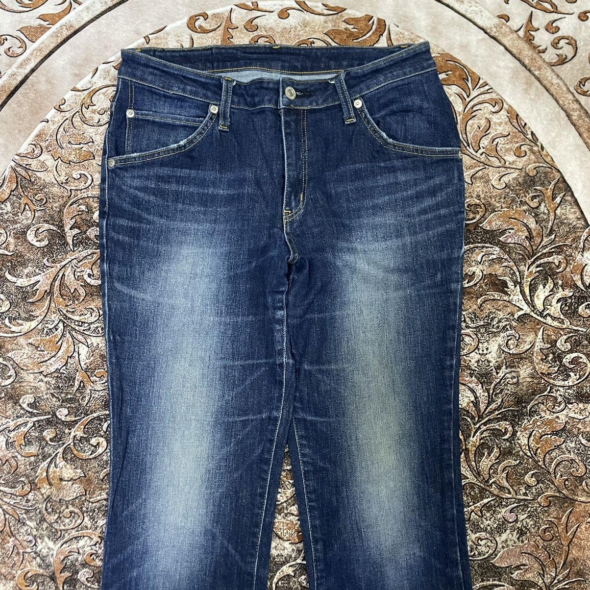 Edwin 🔥Vintage Edwin Black Tab Stoned Washed Distress Flare Jeans Size US 31 - 2 Thumbnail