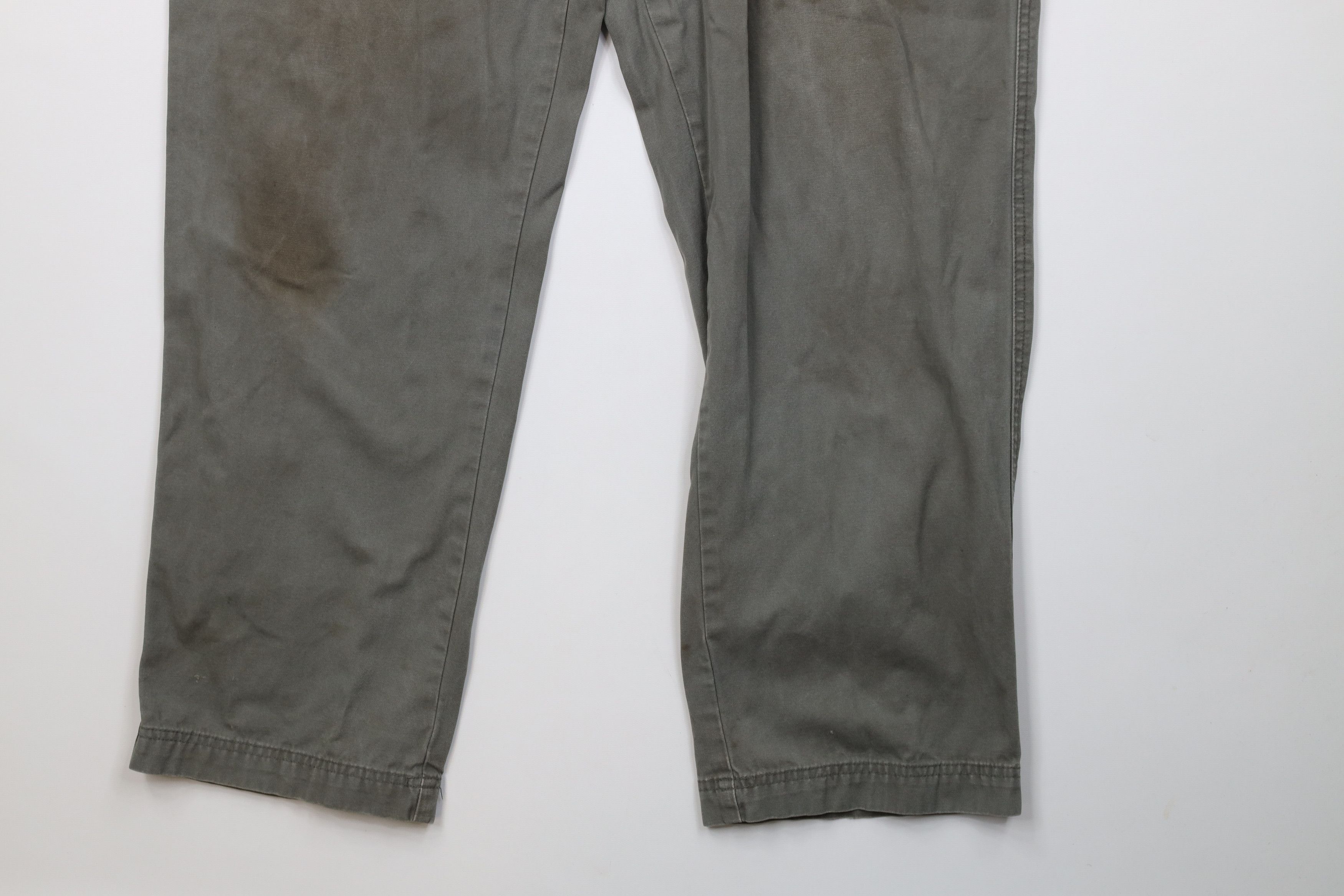Cabelas Vintage Cabelas Baggy Wide Leg Cargo Pants Green Cotton Size US 38 / EU 54 - 5 Thumbnail