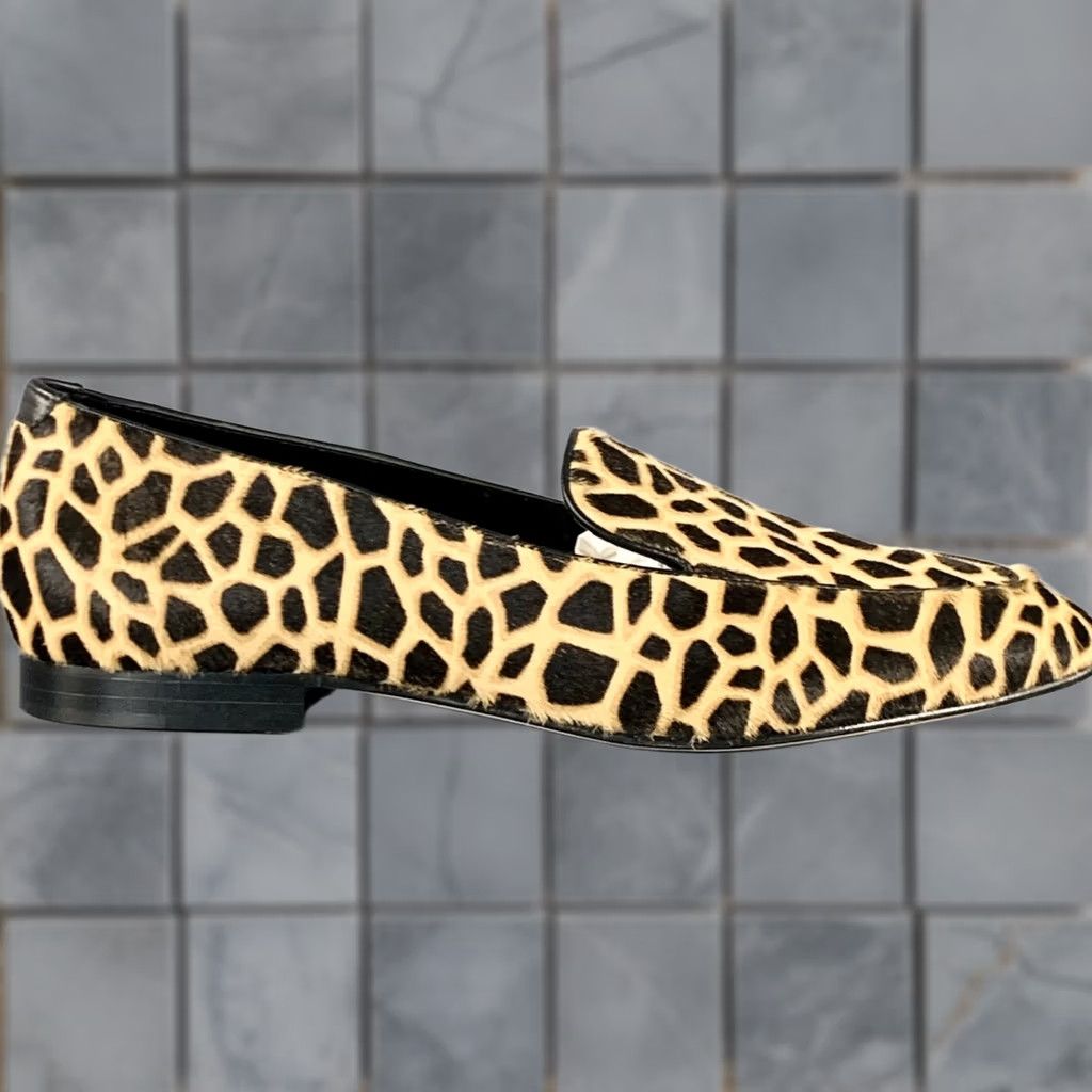 Manolo Blahnik MANOLO BLAHNIK Loafer Flats Size 11 Brown Black Pony Hair Giraffe Size US 11 / IT 41 - 1 Thumbnail