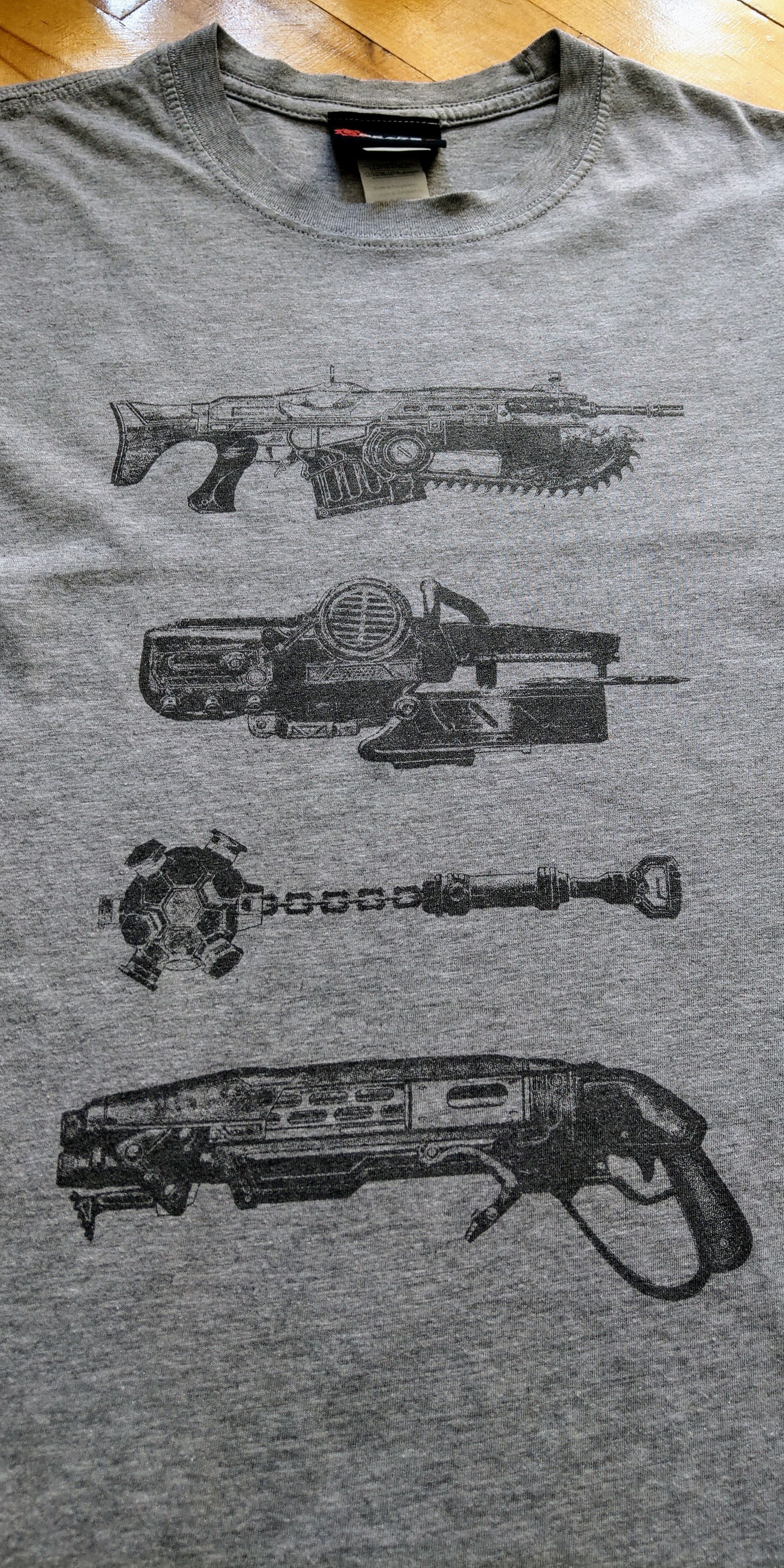Playstation Gears Of War 4 Shirt Exclusive Rare quake valve half life Size US M / EU 48-50 / 2 - 2 Thumbnail