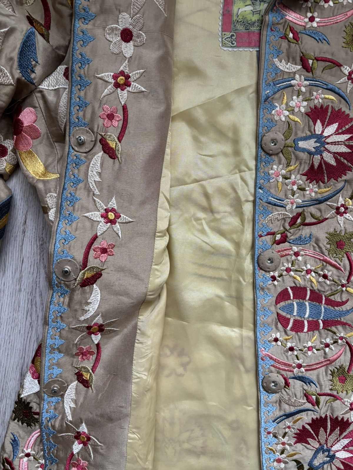 Johnny Was Biya Johnny Was 100% Silk Embroidered Blazer Jacket Rare Size S / US 4 / IT 40 - 19 Thumbnail