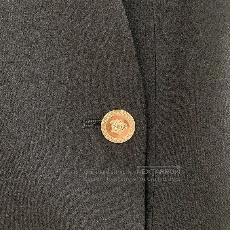 Versace Black Mid-Length Jacket for Women .