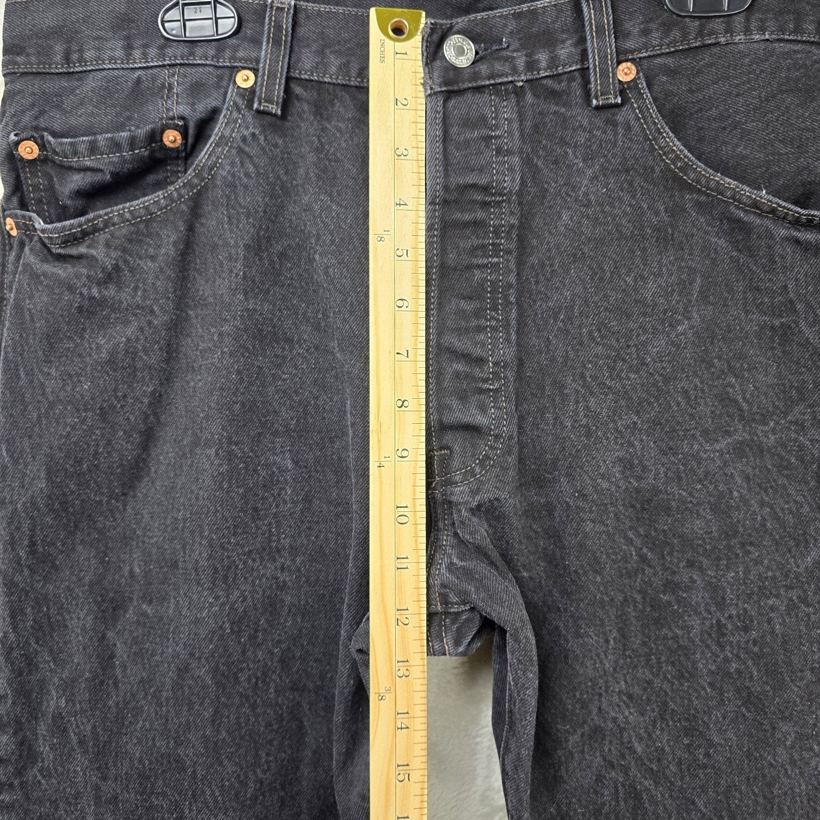 Levi's Vintage Levis 501 Jeans 38x36 (Fits 37x33.5) Black Denim Y2K Size US 38 / EU 54 - 13 Thumbnail