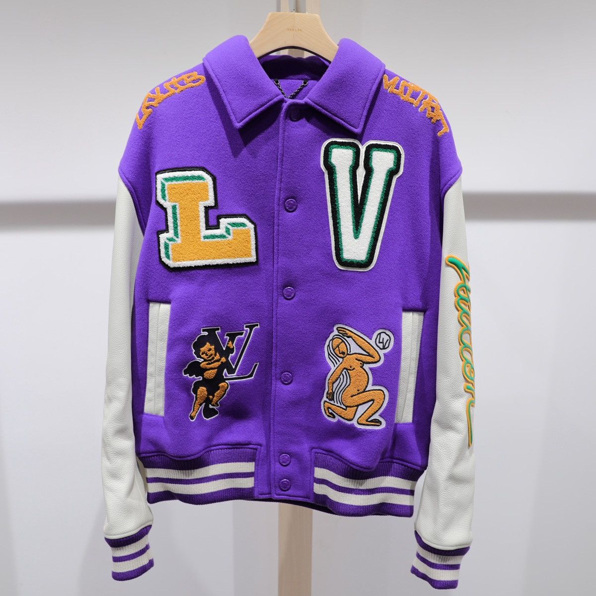 Louis Vuitton Louis Vuitton 2022 Patches Varsity Varsity Jacket 54（XL） Size US XL / EU 56 / 4 - 2 Thumbnail