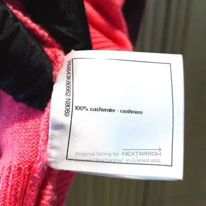 Chanel Chanel Pink Cashmere Pullover Sweater . Size S / US 4 / IT 40 - 9 Thumbnail