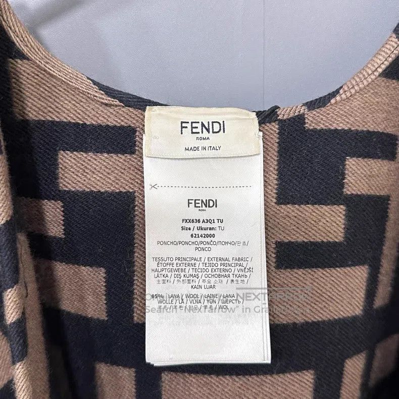 Fendi Fendi Monogram printed shawl cloak jacket Size M / US 6-8 / IT 42-44 - 4 Thumbnail