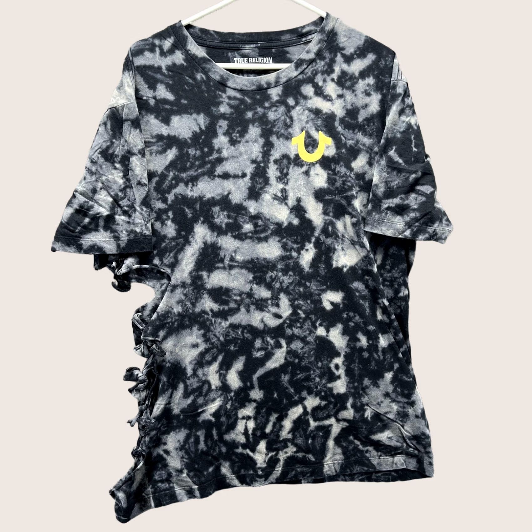 True Religion VINTAGE True Religion Shirt Women 2XL Black Tie-Dye Buddha Graphic Distressed Short Sleeve Crew Neck T-Shirt Mens 2XL Womens 2XL Size XXL / US 16-18 / IT 52-54 - 1 Thumbnail