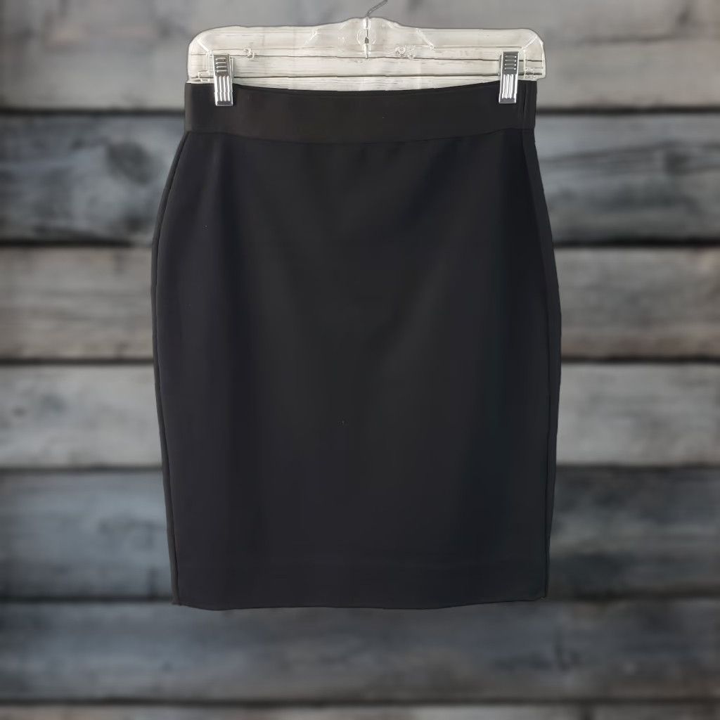 Everlane Everlane Womens Skirt Ponte Knit Pencil Sz Small Black Elastic Waist Size 28" / US 6 / IT 42 - 1 Thumbnail