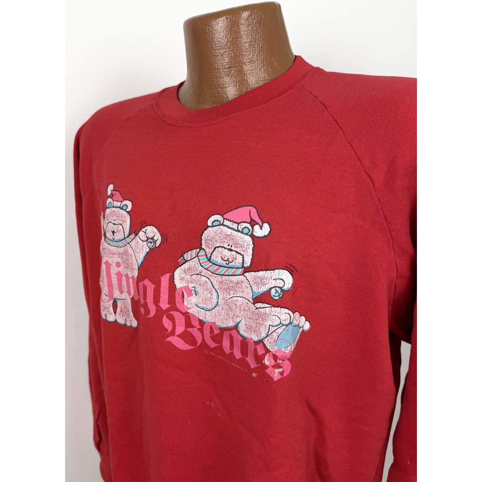 Vintage VINTAGE Belton Sweatshirt Mens L Red Christmas Raglan Crewneck Bears Holiday 80s 90s Pullover Shirt Size US L / EU 52-54 / 3 - 7 Thumbnail