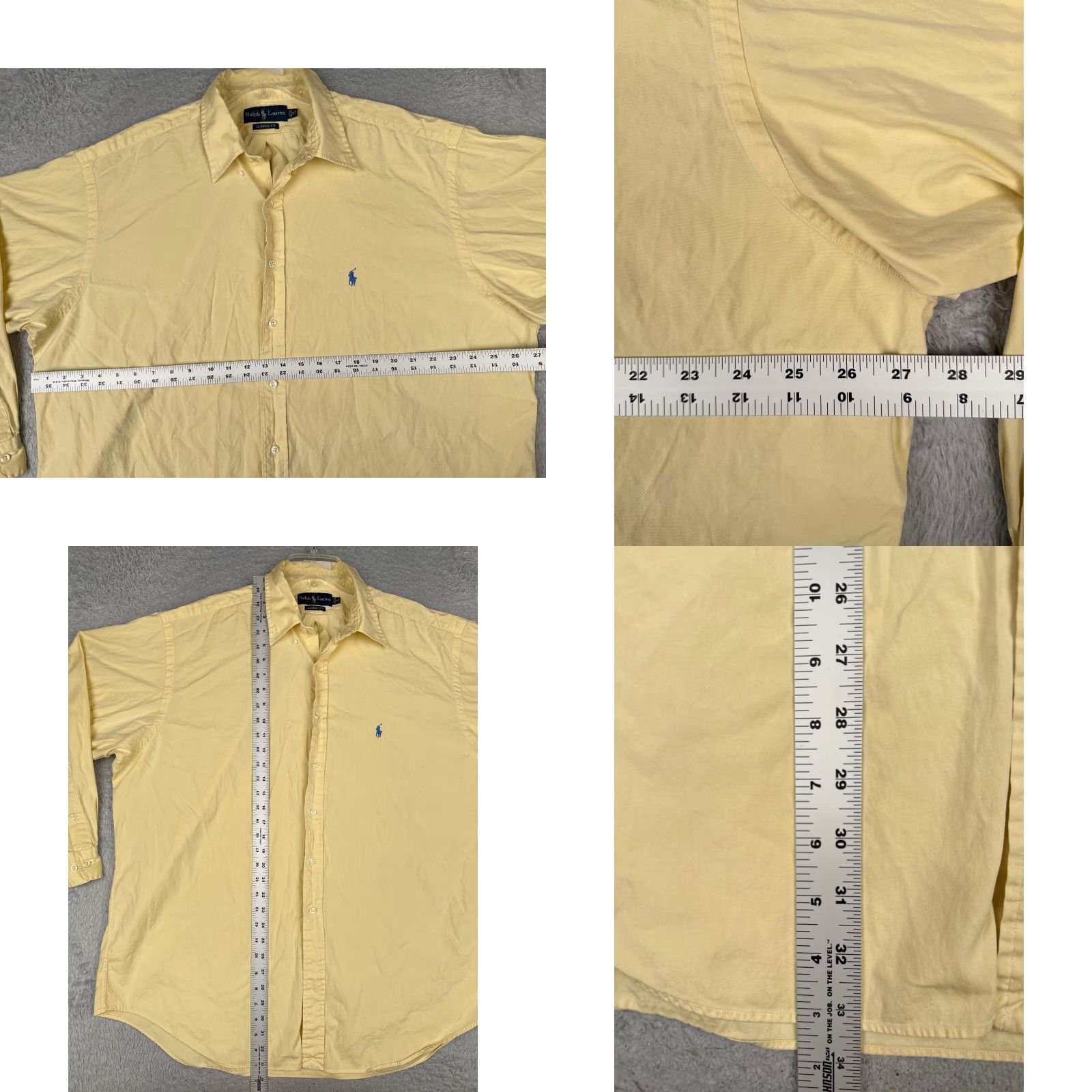 Polo Ralph Lauren Ralph Lauren Shirt Men 18 Yellow Button Up 100% Cotton Long Sleeve Pony (Regular) Vintage? No Size US XXL / EU 58 / 5 - 8 Thumbnail