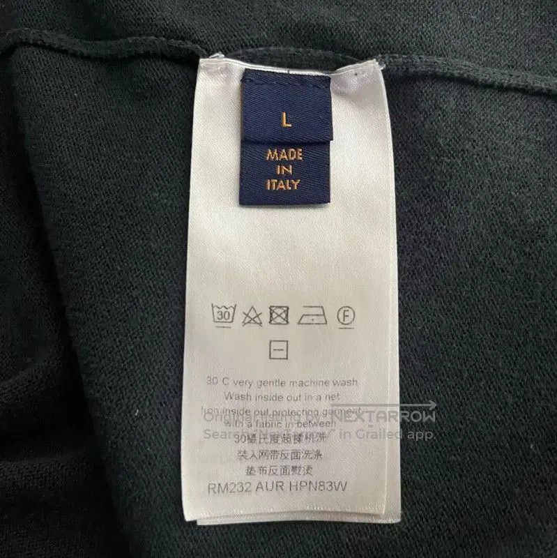 Louis Vuitton Louis Vuitton Black Cotton Men's T-shirt . Size US L / EU 52-54 / 3 - 5 Thumbnail