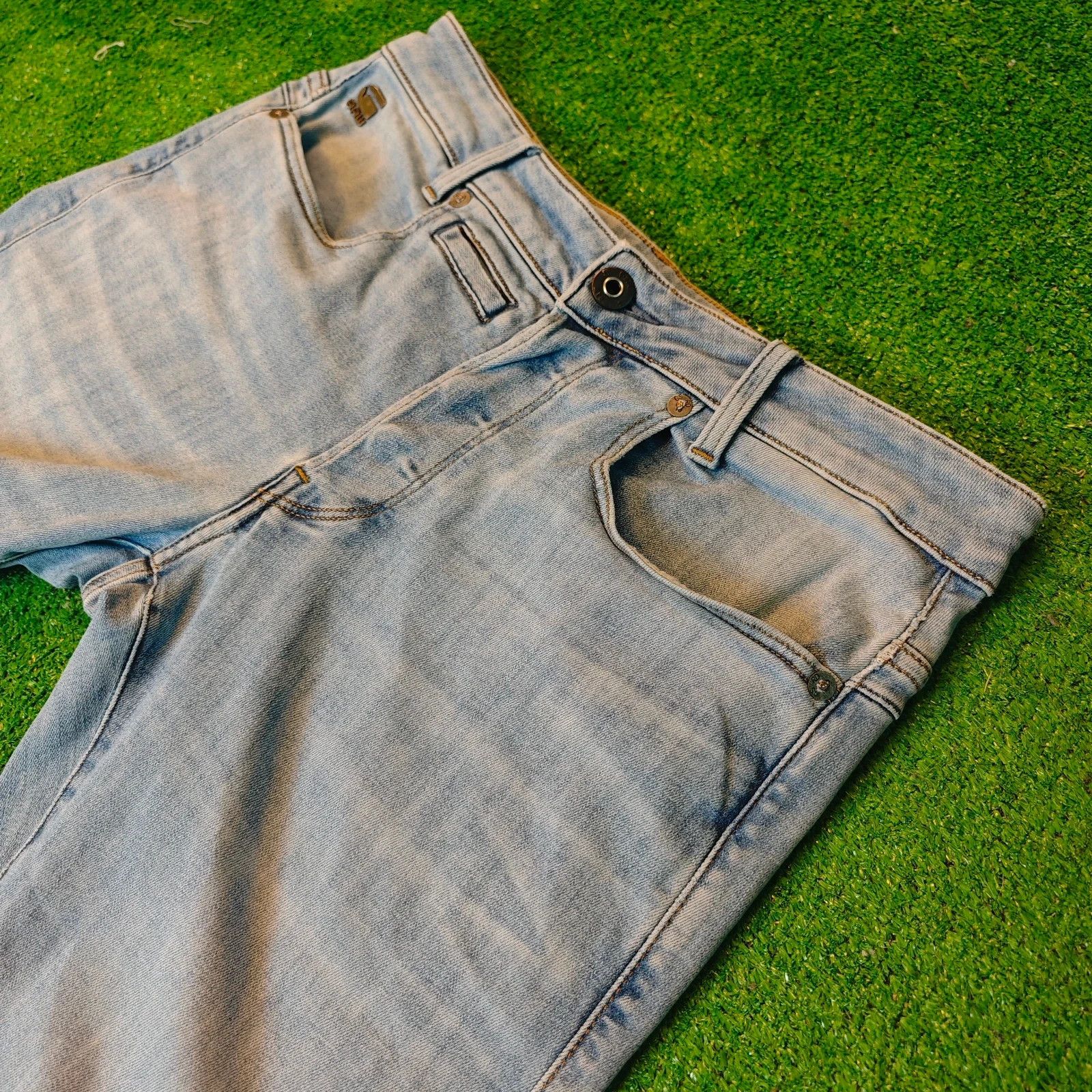 G-Star G-star Jeans Womens 29x34 Blue D-staq slim 5 pocket pants Size 29" - 4 Thumbnail