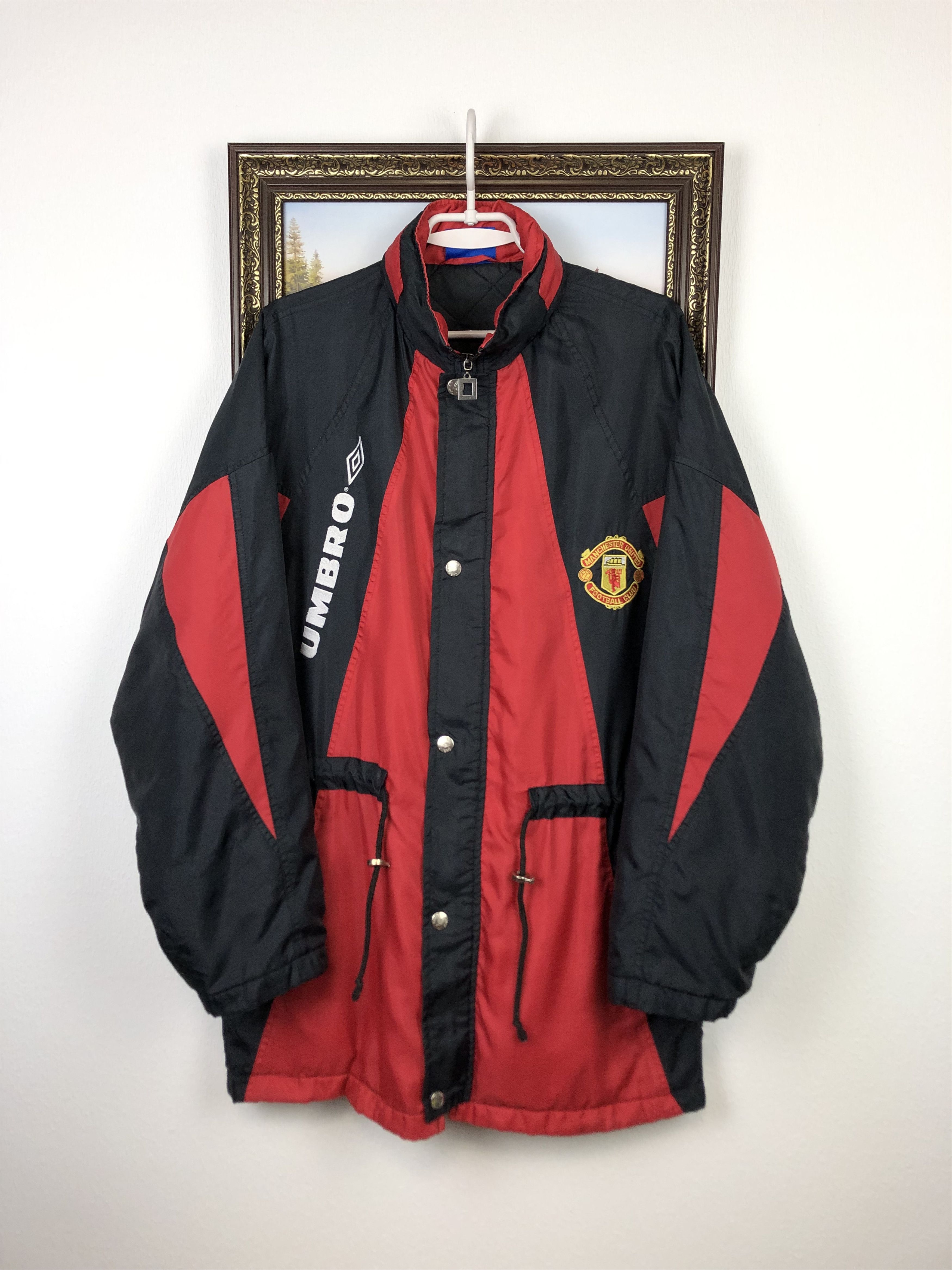 Vintage Manchester United Football Jacket Soccer Bomber