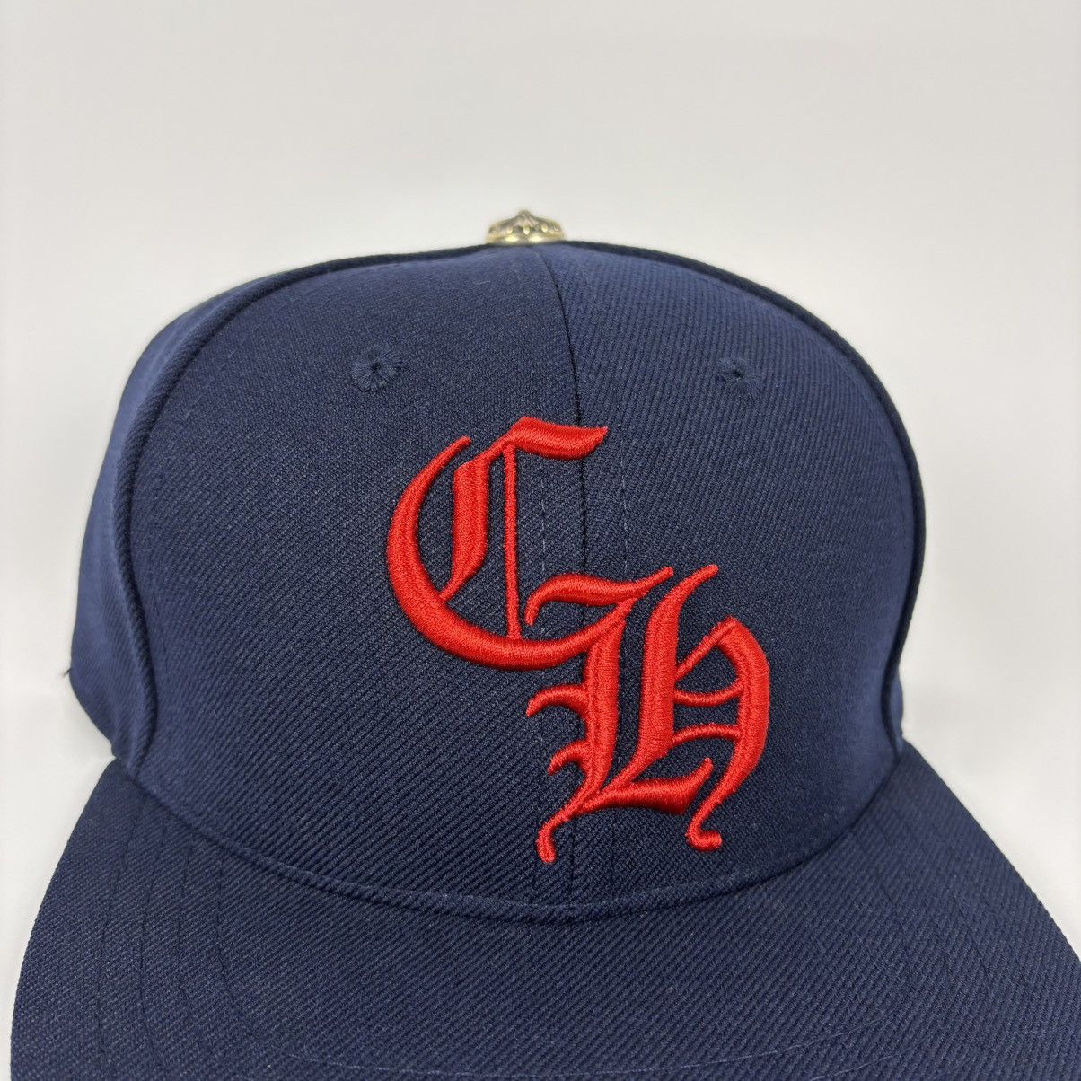 Chrome Hearts Chrome Hearts CH Baseball Hat Navy Red Size ONE SIZE - 2 Thumbnail