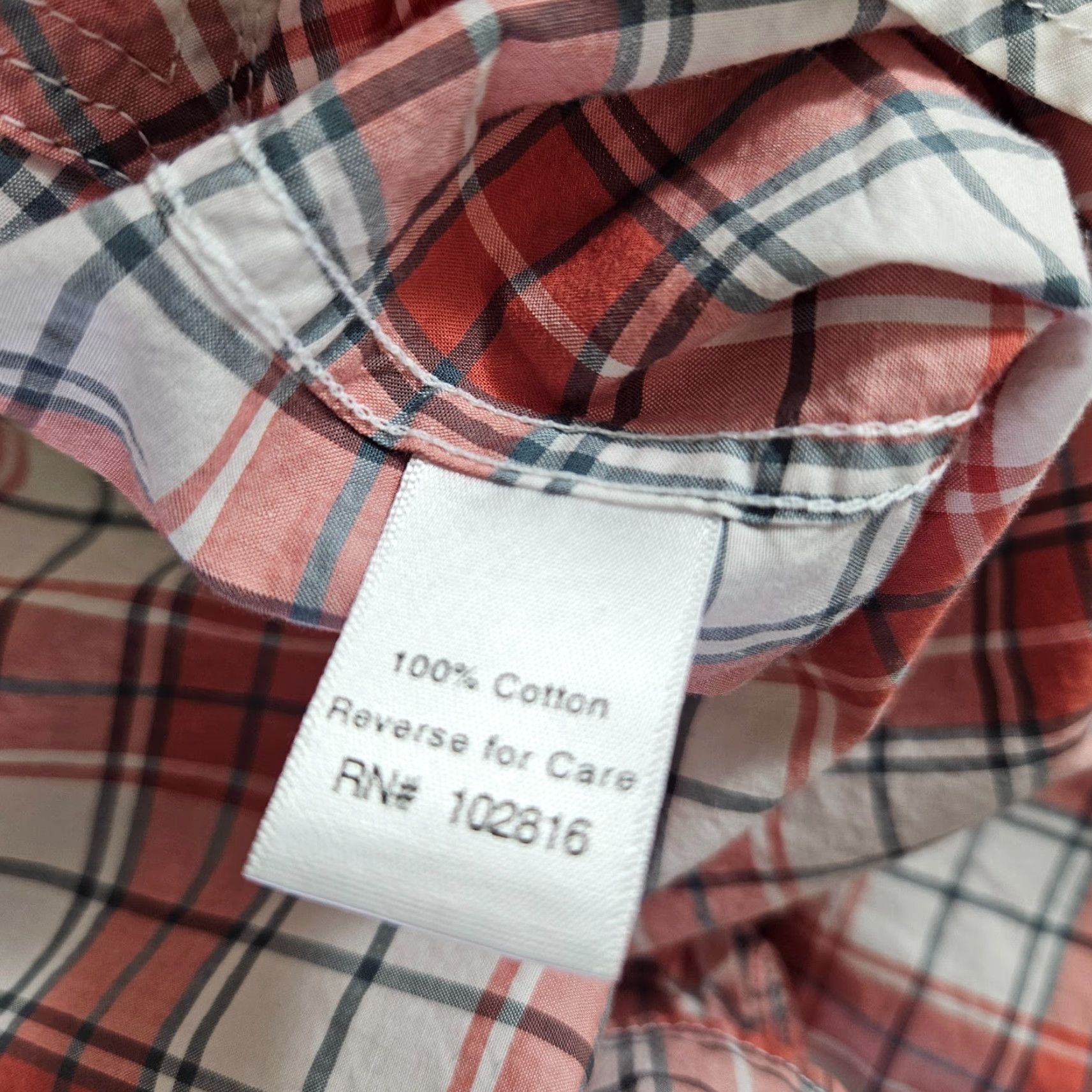 Vintage Garnet Hill Womens Essential Cotton Shirt Sz 6 Red White Plaid Long Sleeve Shirt Womens Size 6 Red Plaid Cotton Button-Up Shirt Size M / US 6-8 / IT 42-44 - 4 Thumbnail