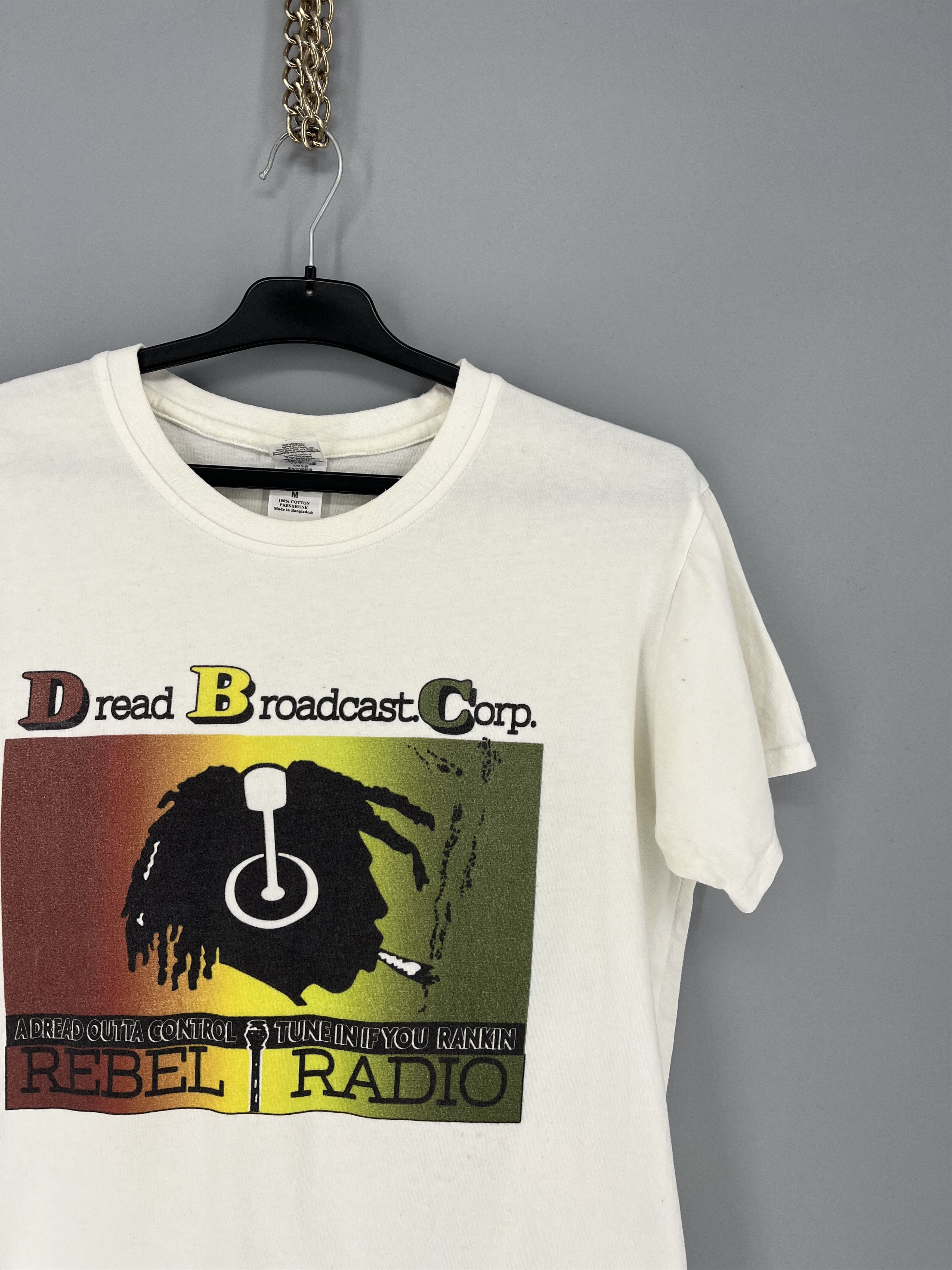 Vintage Vintage 80s Dread Broadcasting Corp Rebel Radio T-Shirt Size US M / EU 48-50 / 2 - 5 Thumbnail