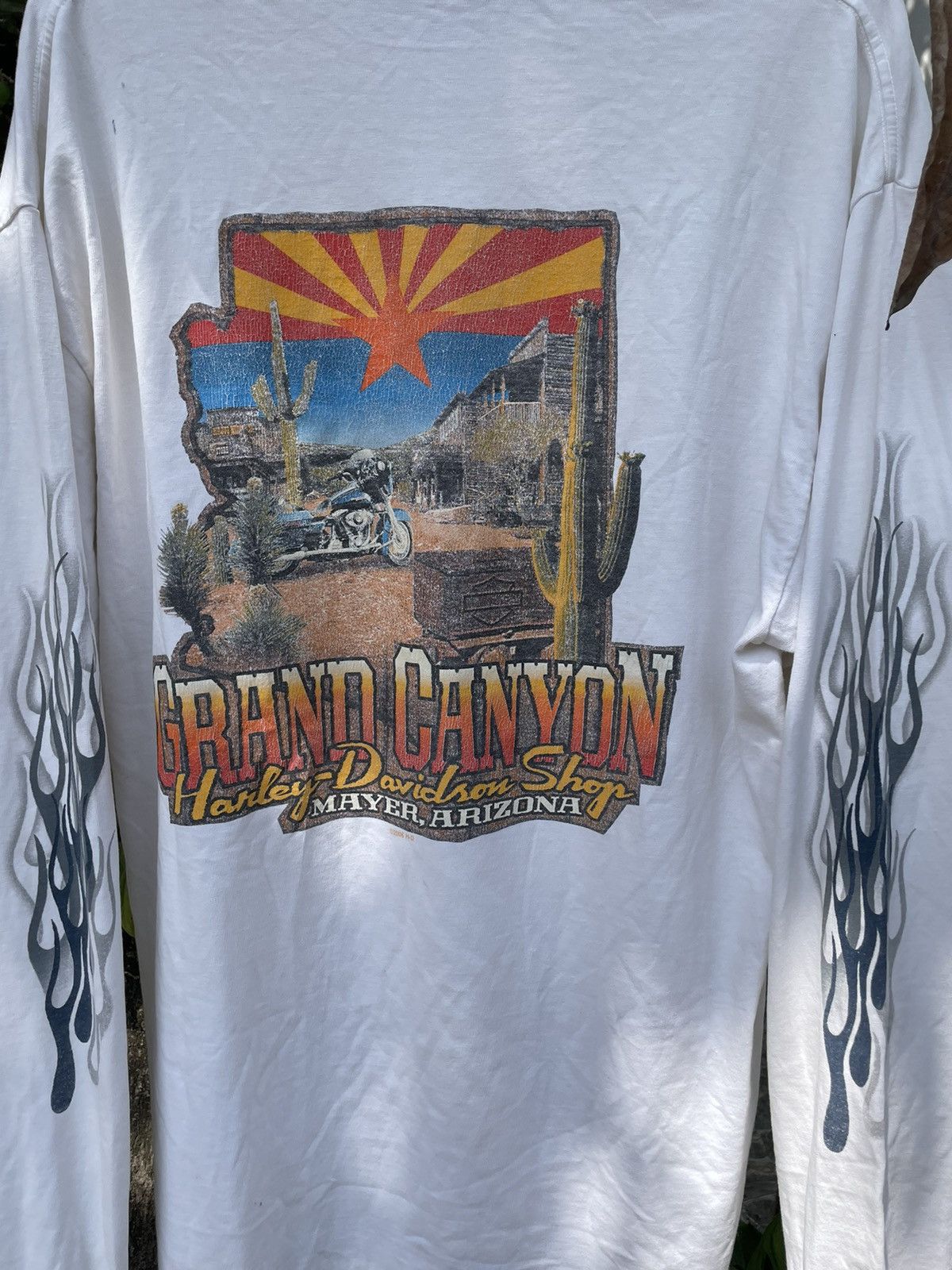 Harley Davidson × Vintage Vintage Lingsleeve Harley Davidson flame Size US XL / EU 56 / 4 - 2 Thumbnail