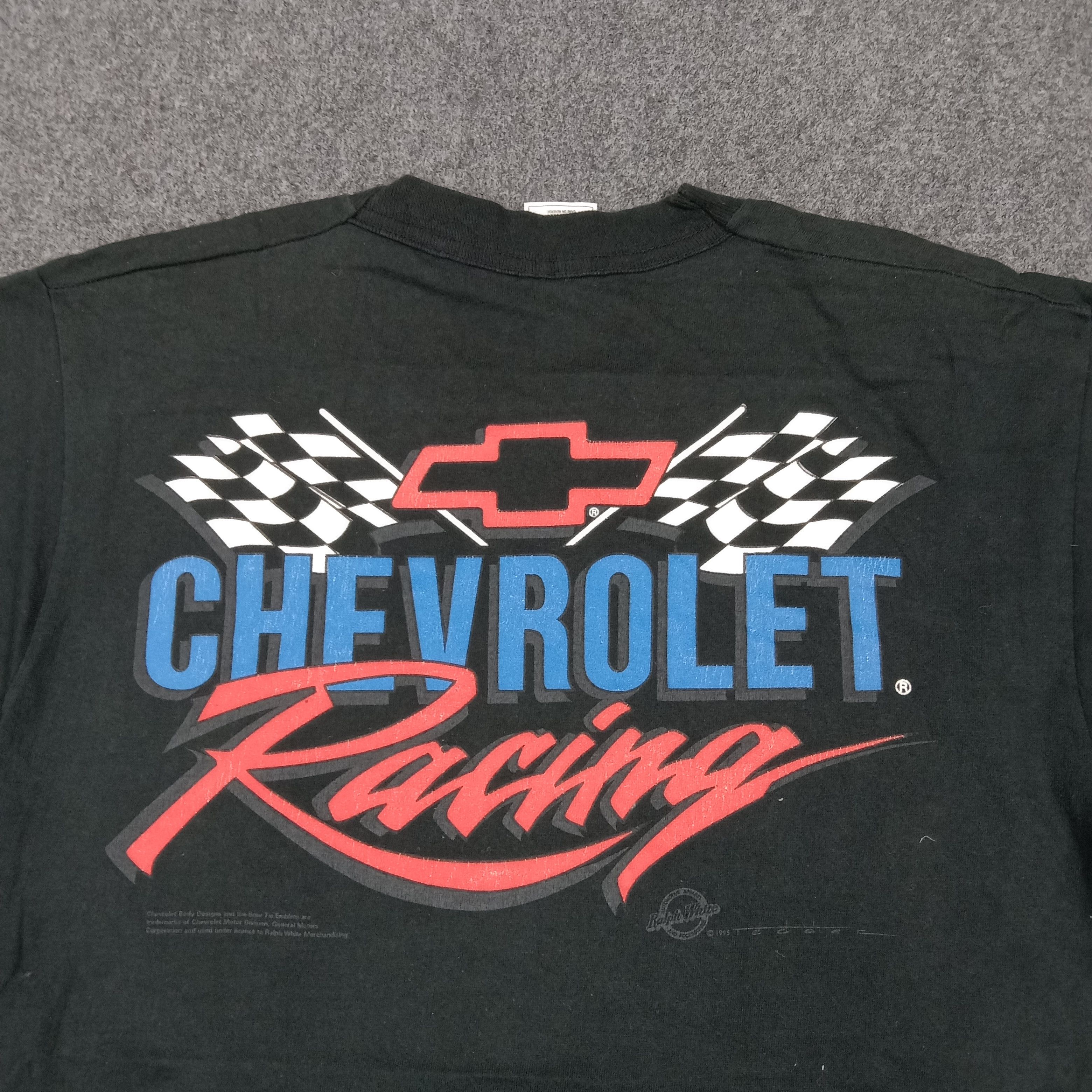 Vintage 90s Chevrolet Racing Motorsport Single Stitch Tshirt C285N26 Size US M / EU 48-50 / 2 - 2 Thumbnail