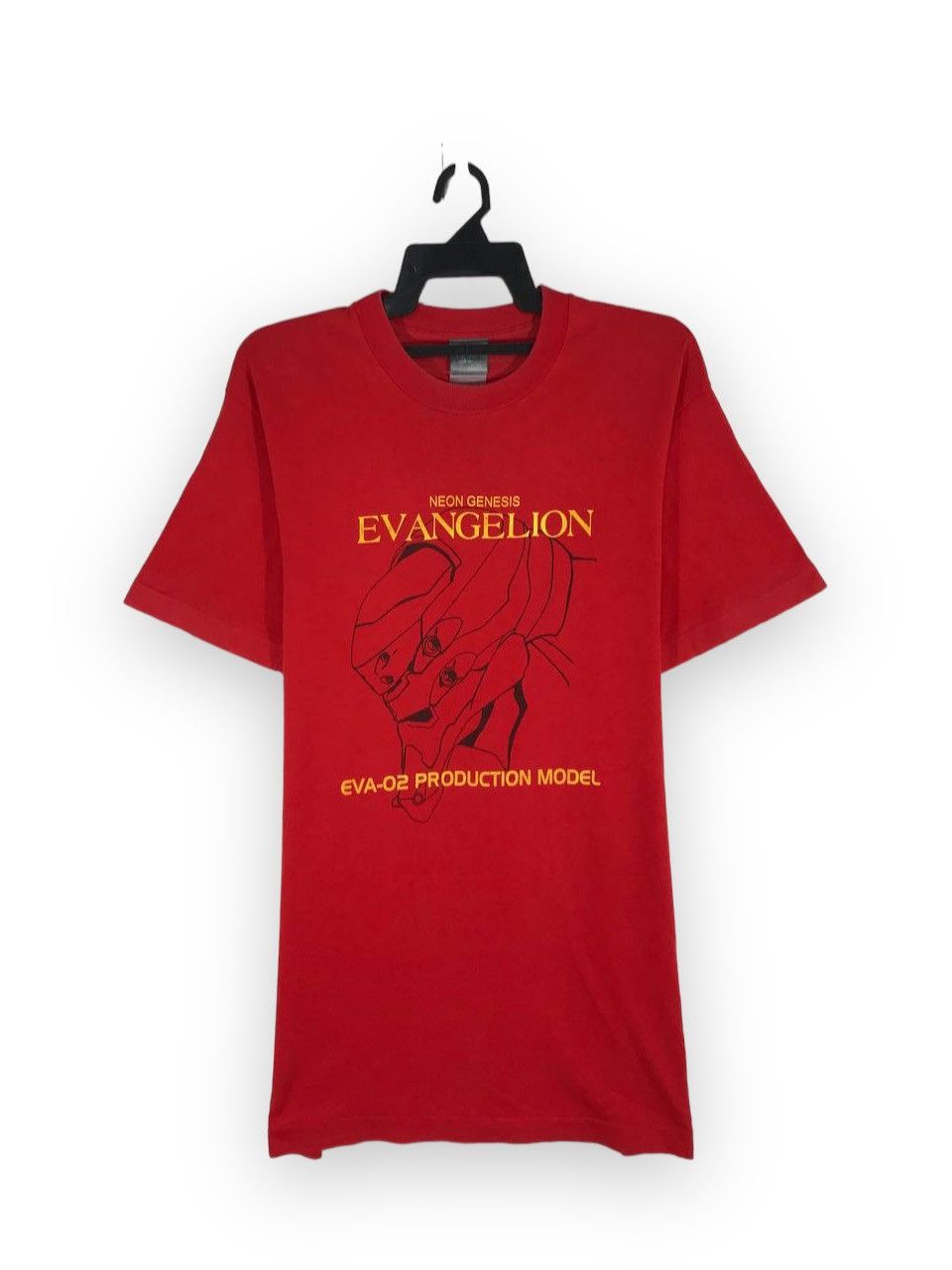 image of Anima x Vintage Evangelion Anime Eva02 Asuka Langley Soryu in Red, Men's (Size Large)