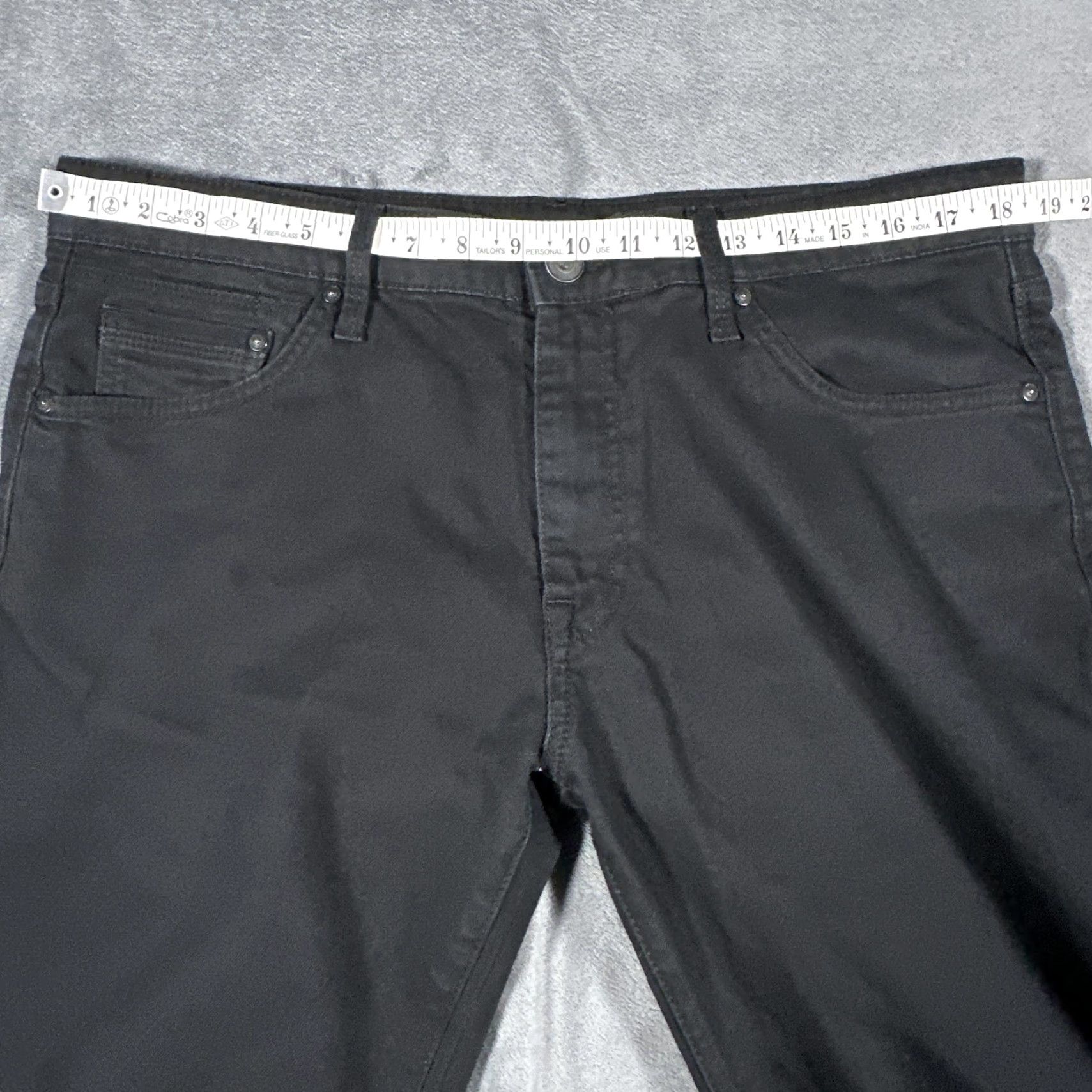Vintage Mavi Jake Jeans Mens 36x32 Black Slim Tapered Stretch Denim Dark Wash Pants Size US 36 / EU 52 - 6 Thumbnail