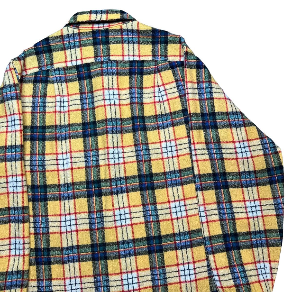 Pendleton × Vintage Vintage Pendleton Plaid Yellow Wool Board Button Up Shirt Size US L / EU 52-54 / 3 - 17 Thumbnail