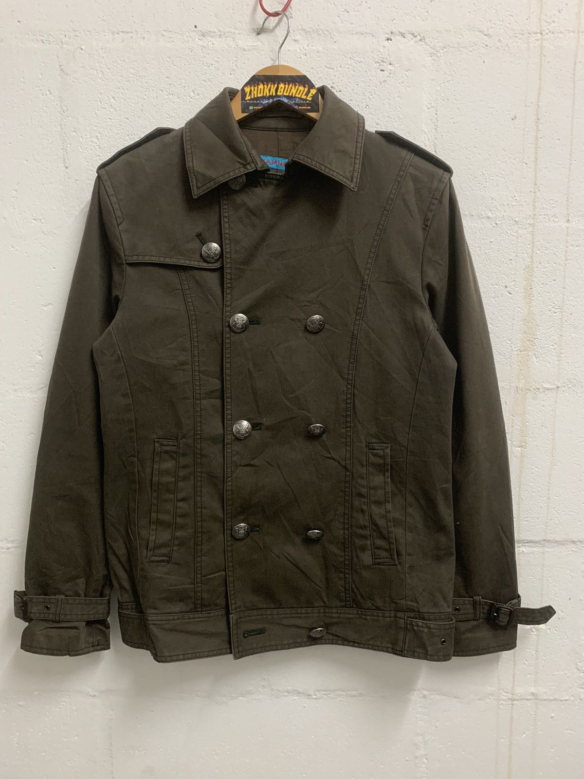 Japanese Brand Katharine Hamnett London Double Breasted Jacket Size US S / EU 44-46 / 1 - 1 Thumbnail