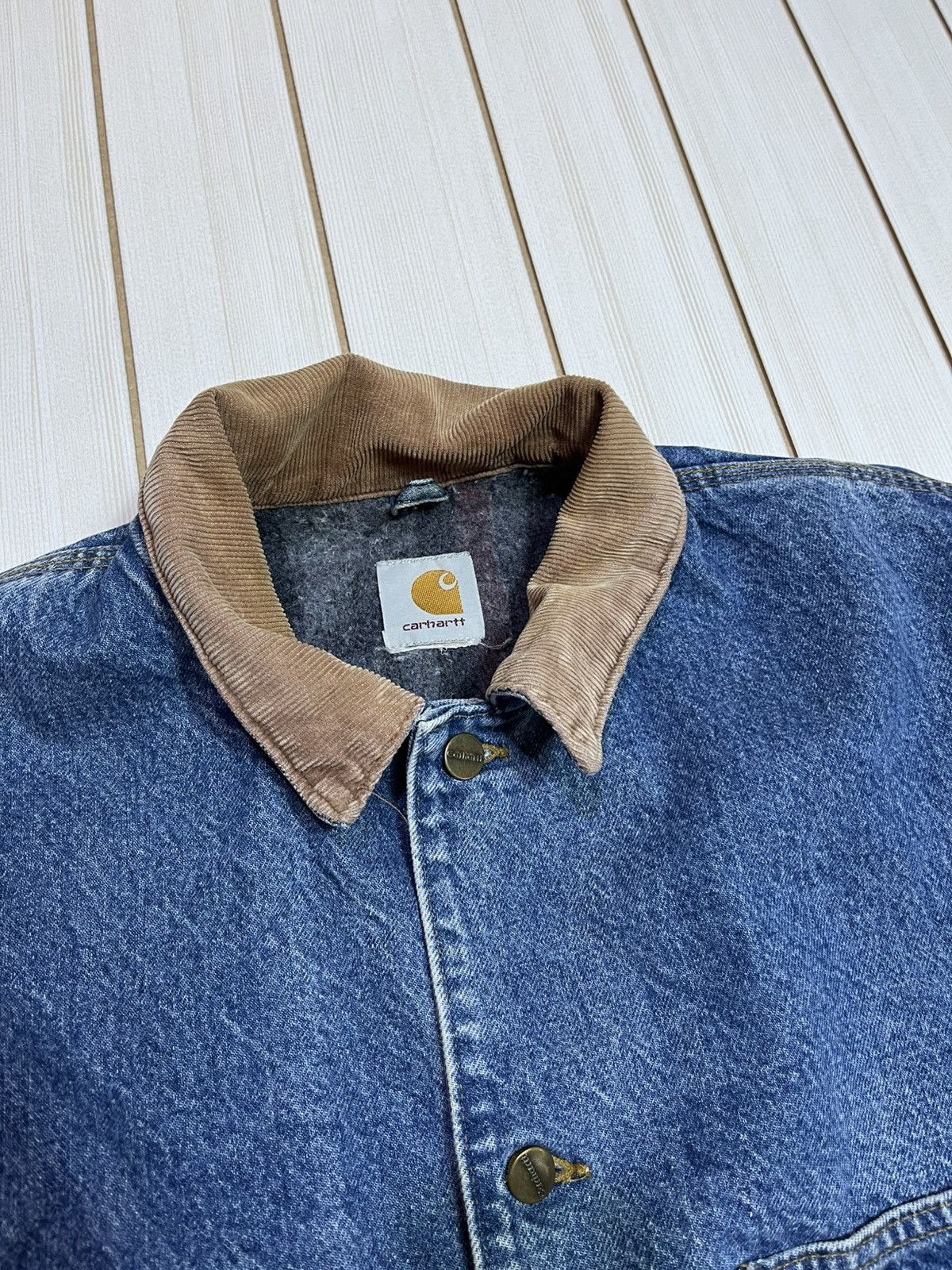 Carhartt Vintage Carhartt Denim Jacket Size US XL / EU 56 / 4 - 3 Thumbnail
