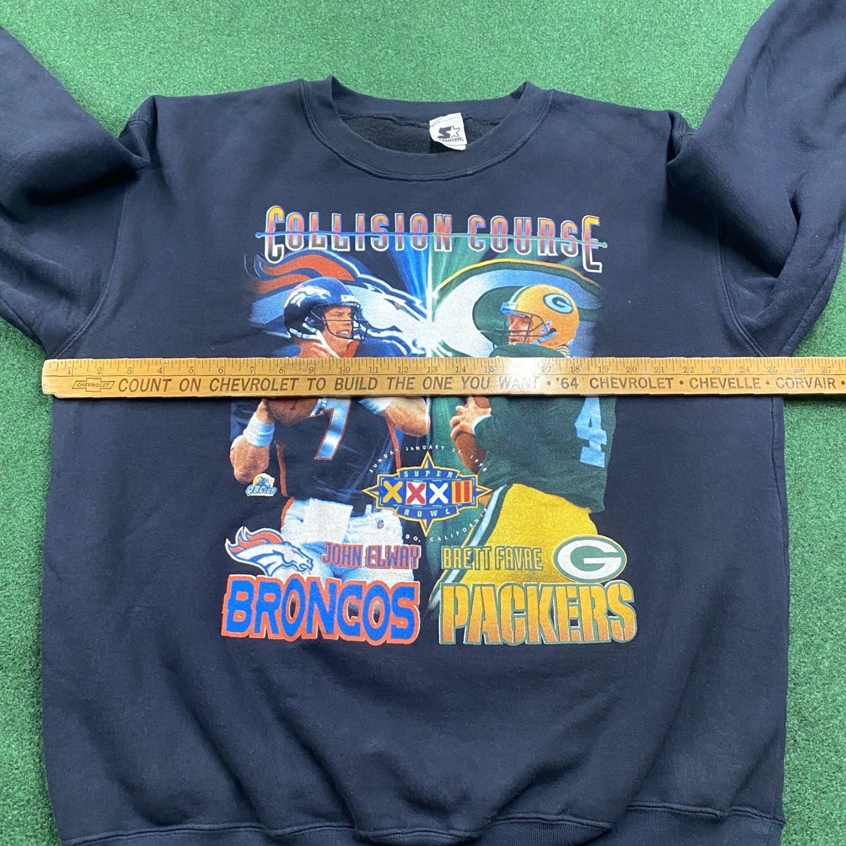 Starter VINTAGE Starter Sweatshirt Men 2XL Black 90s Football City Logo College USA Sports Size US XXL / EU 58 / 5 - 7 Thumbnail