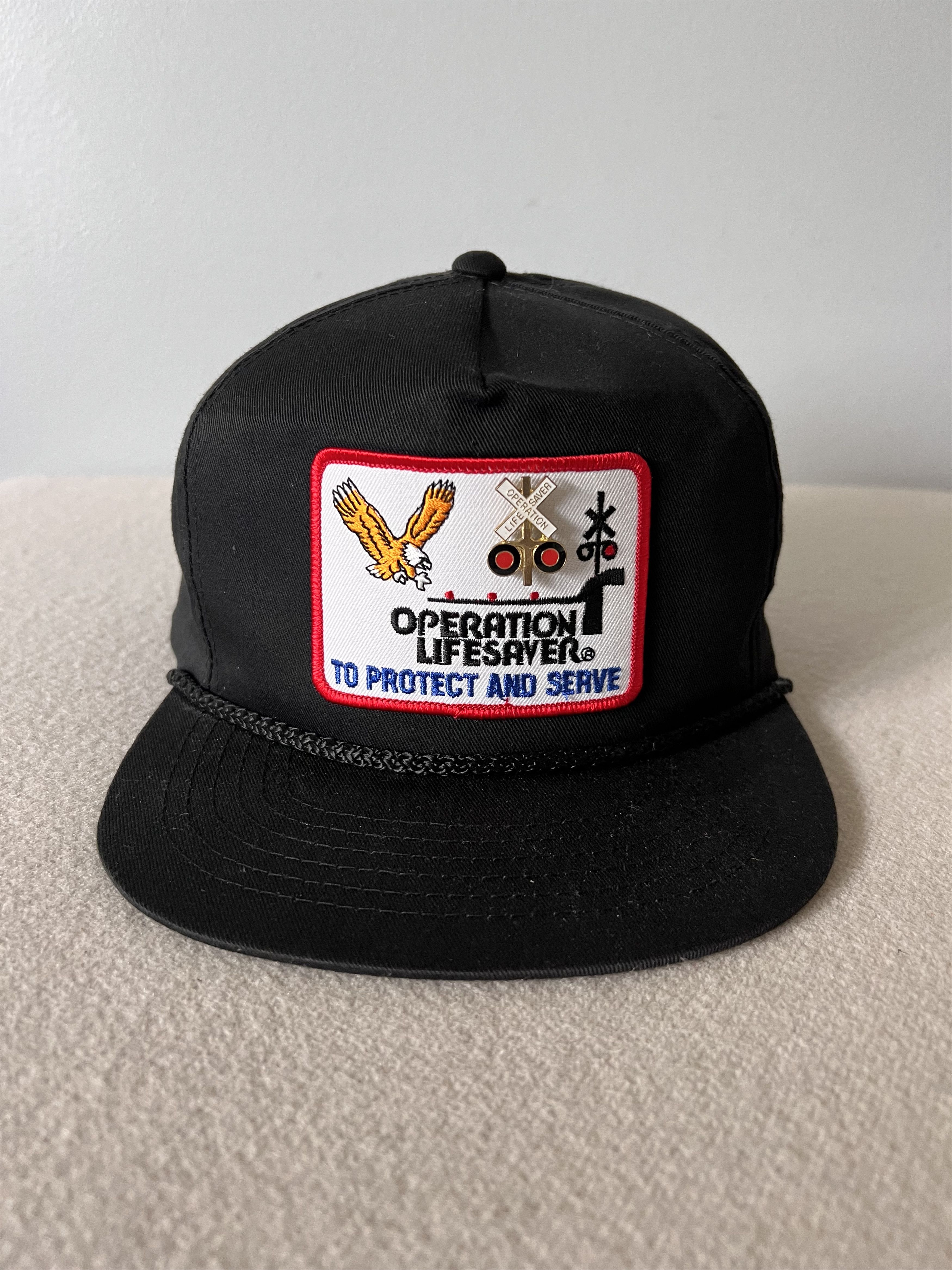 Vintage Vintage 90s Operation Lifesaver Railroad Rope Hat with Pin Size ONE SIZE - 1 Thumbnail