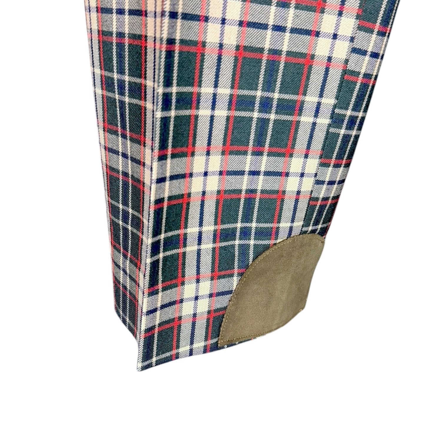 DAKS Men's Vtg 80s Daks London 100% Wool Green Plaid Pants 31x28 Size US 31 - 6 Thumbnail