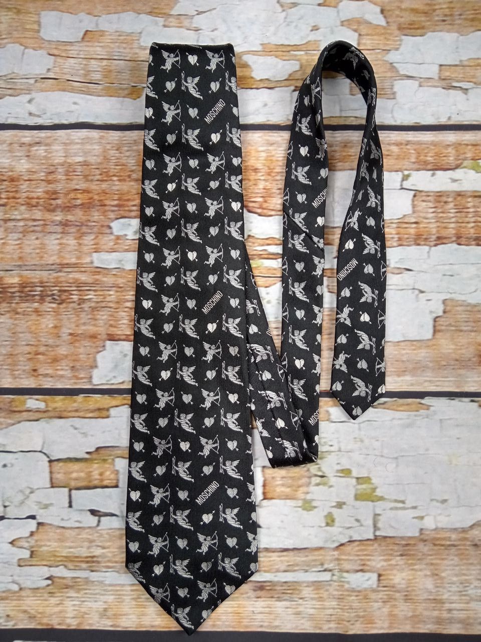 Moschino Moschino silk tie with cupidon Made in Italy Size ONE SIZE - 1 Thumbnail