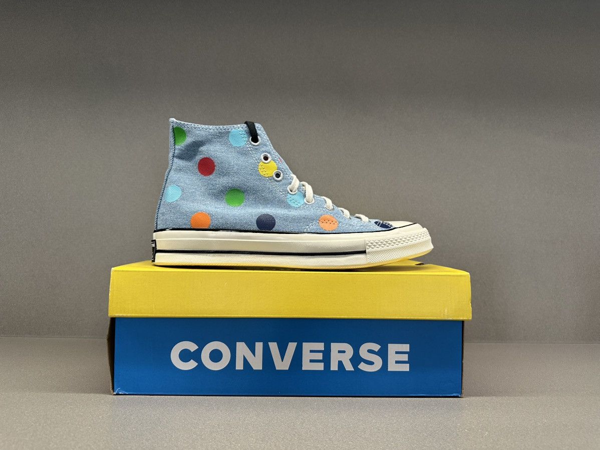 Converse × Golf Wang Converse Chuck Taylor All-Star 70 Hi Golf Wang Denim Polka Size US 9.5 / EU 42-43 - 3 Thumbnail