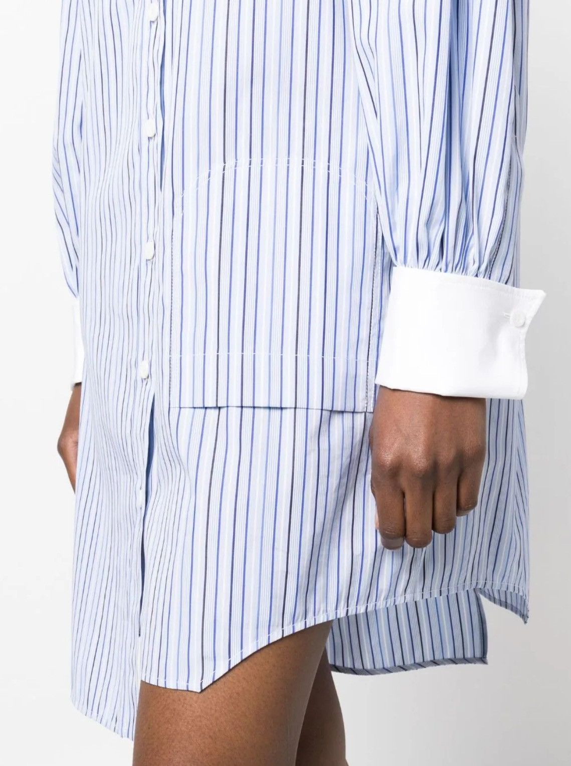 Moschino Moschino striped asymmetric shirt dress size 14 Size XL / US 12-14 / IT 48-50 - 4 Thumbnail