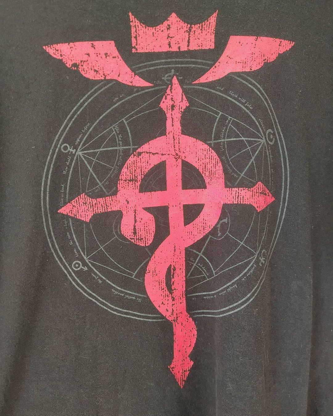 Anime Fullmetal Alchemist Brotherhood Logo Black Tees Anime Size US XXL / EU 58 / 5 - 2 Thumbnail