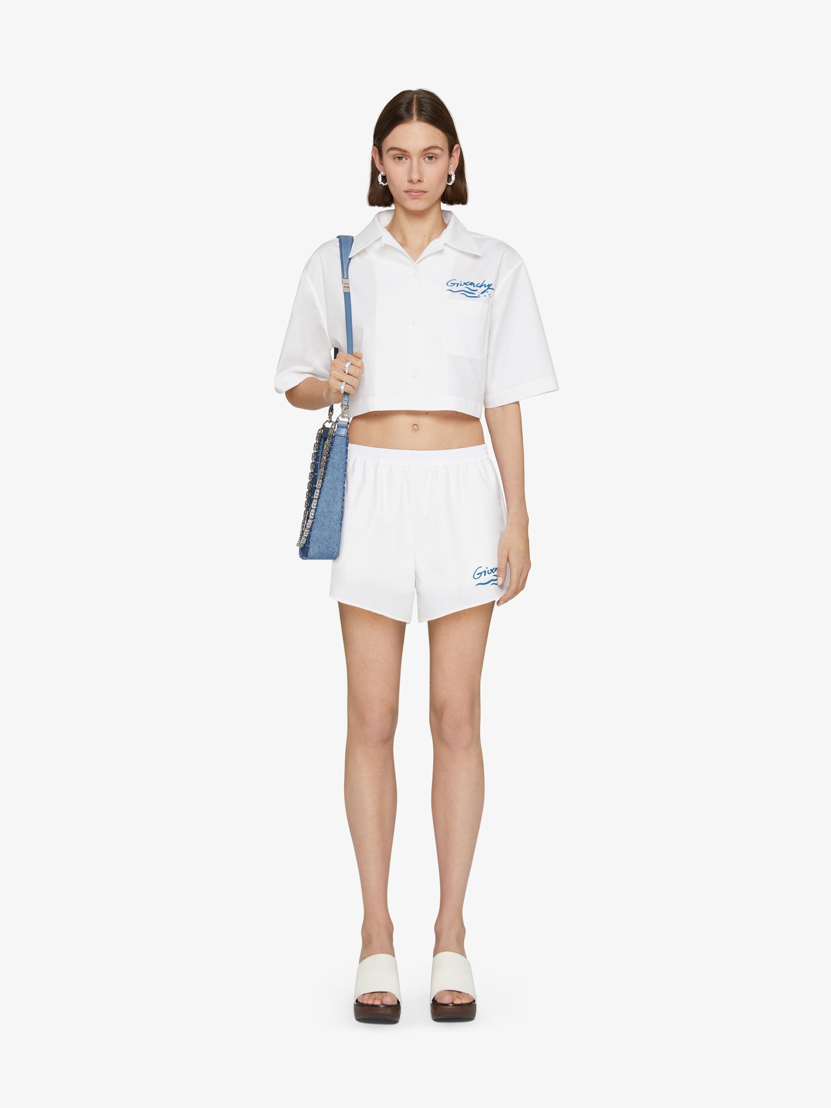 Givenchy o1srvl11e0225 Cropped Shirt in White Size XL / US 12-14 / IT 48-50 - 2 Thumbnail