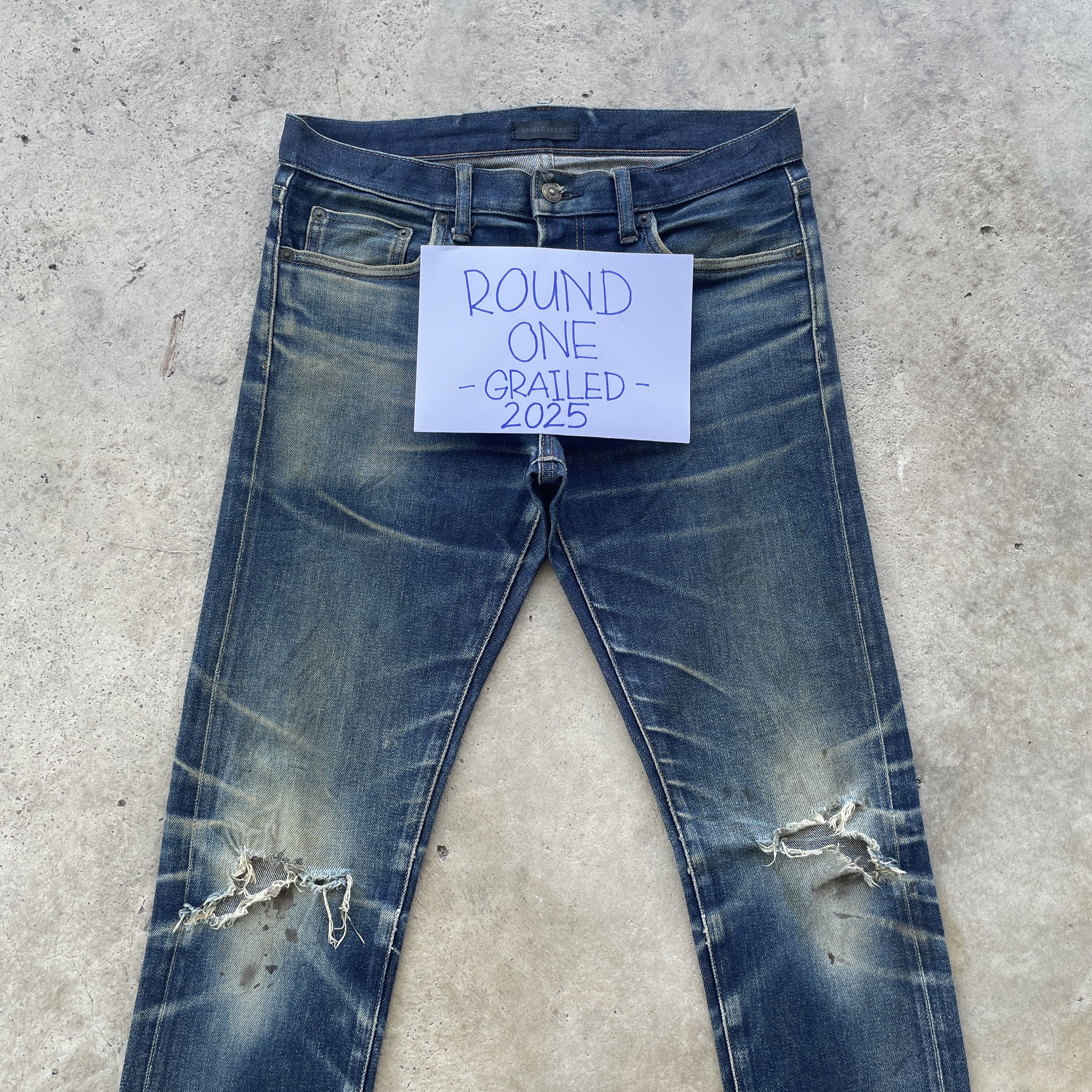 Japanese Brand × Jean VINTAGE JAPANESE DISTRESSED FADED REDLINE RIPPED PANTS JEANS Size US 32 / EU 48 - 3 Thumbnail